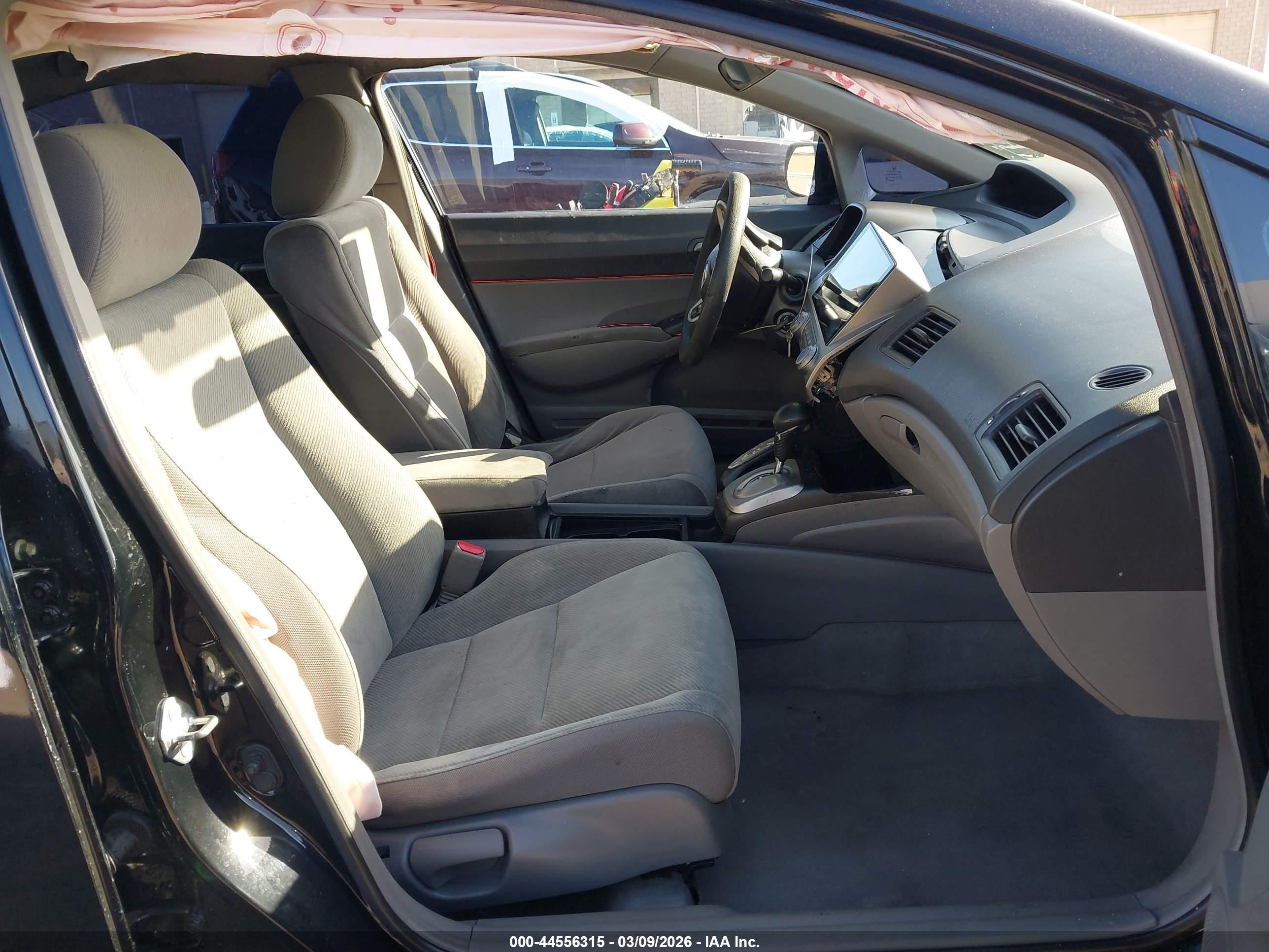 2009 Honda Civic Lx Black vin: 2HGFA16599H363844