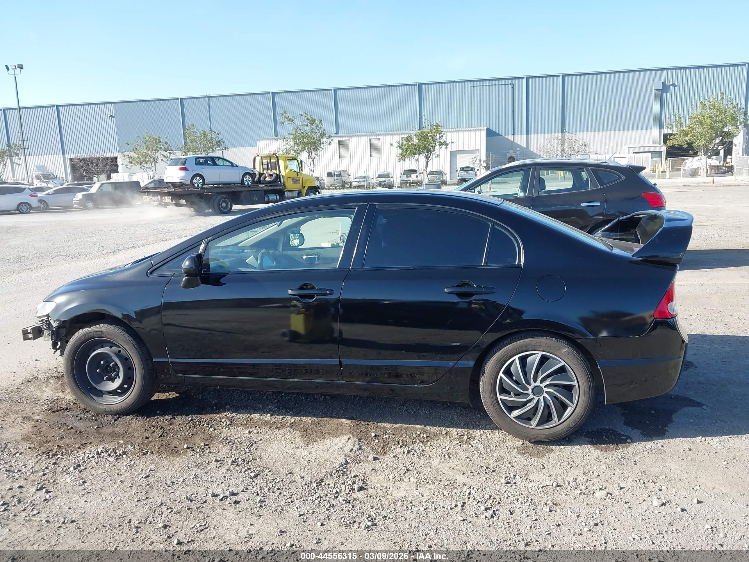 2009 Honda Civic Lx Black vin: 2HGFA16599H363844