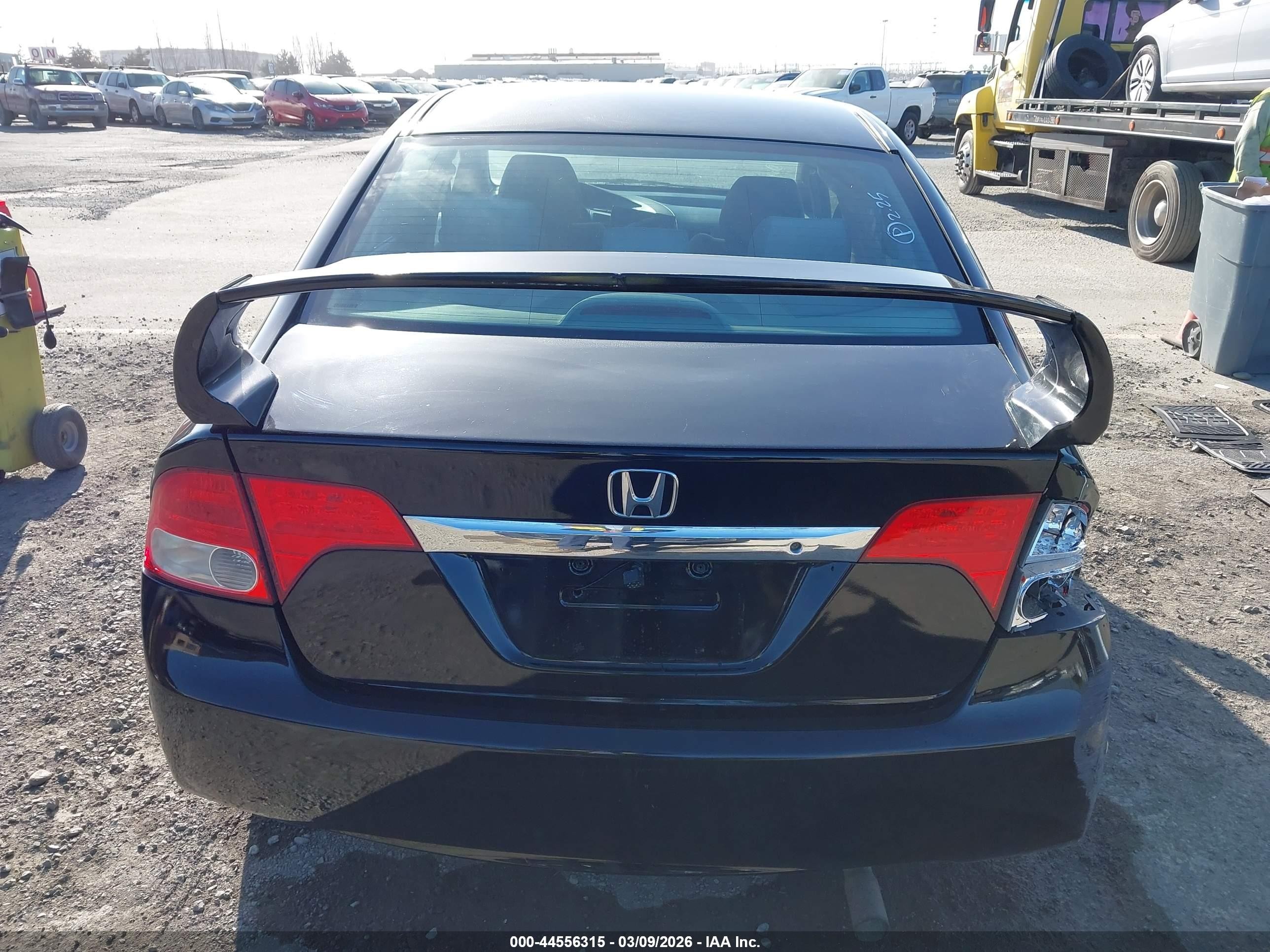 2009 Honda Civic Lx Black vin: 2HGFA16599H363844