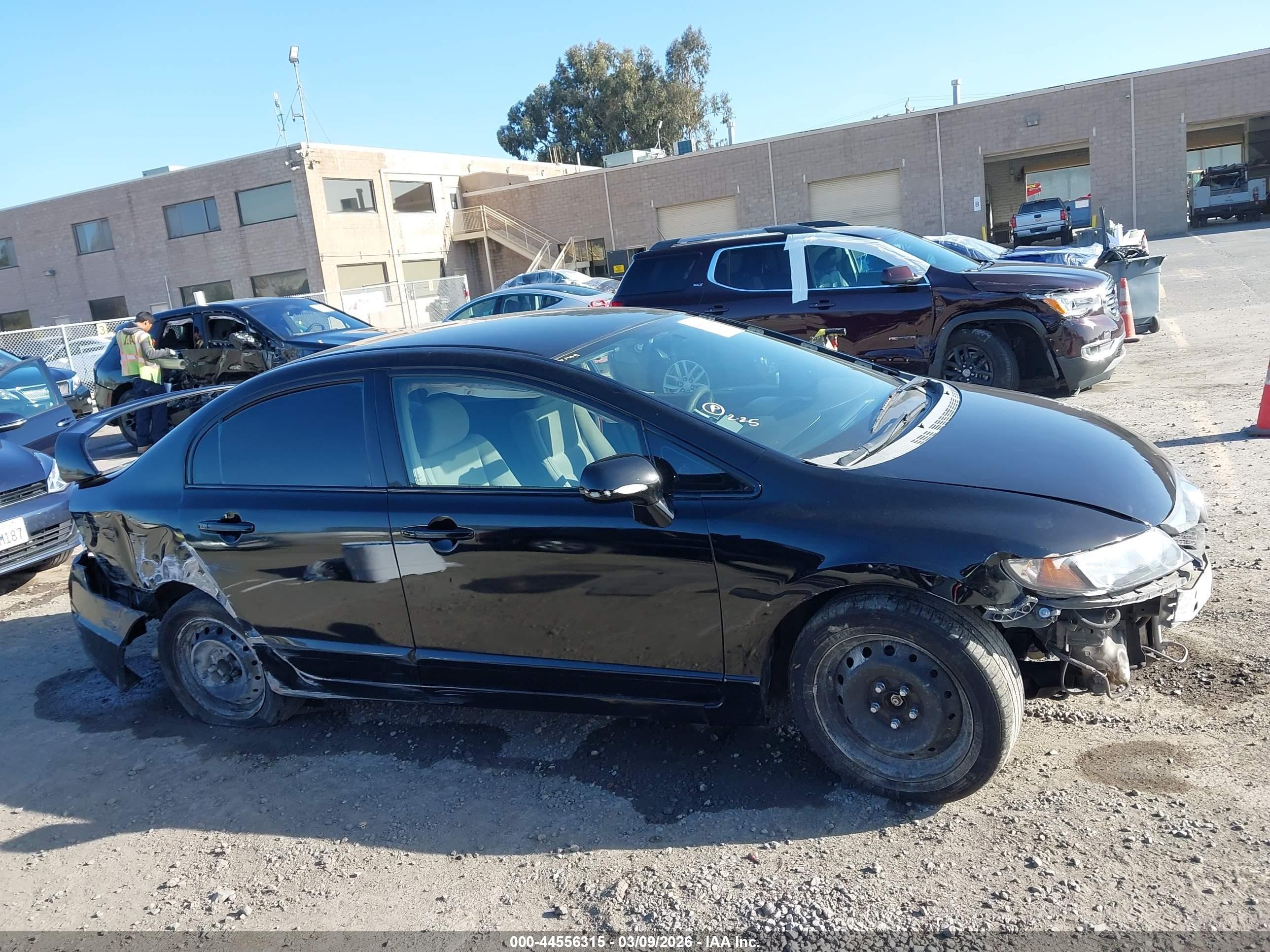 2009 Honda Civic Lx Black vin: 2HGFA16599H363844