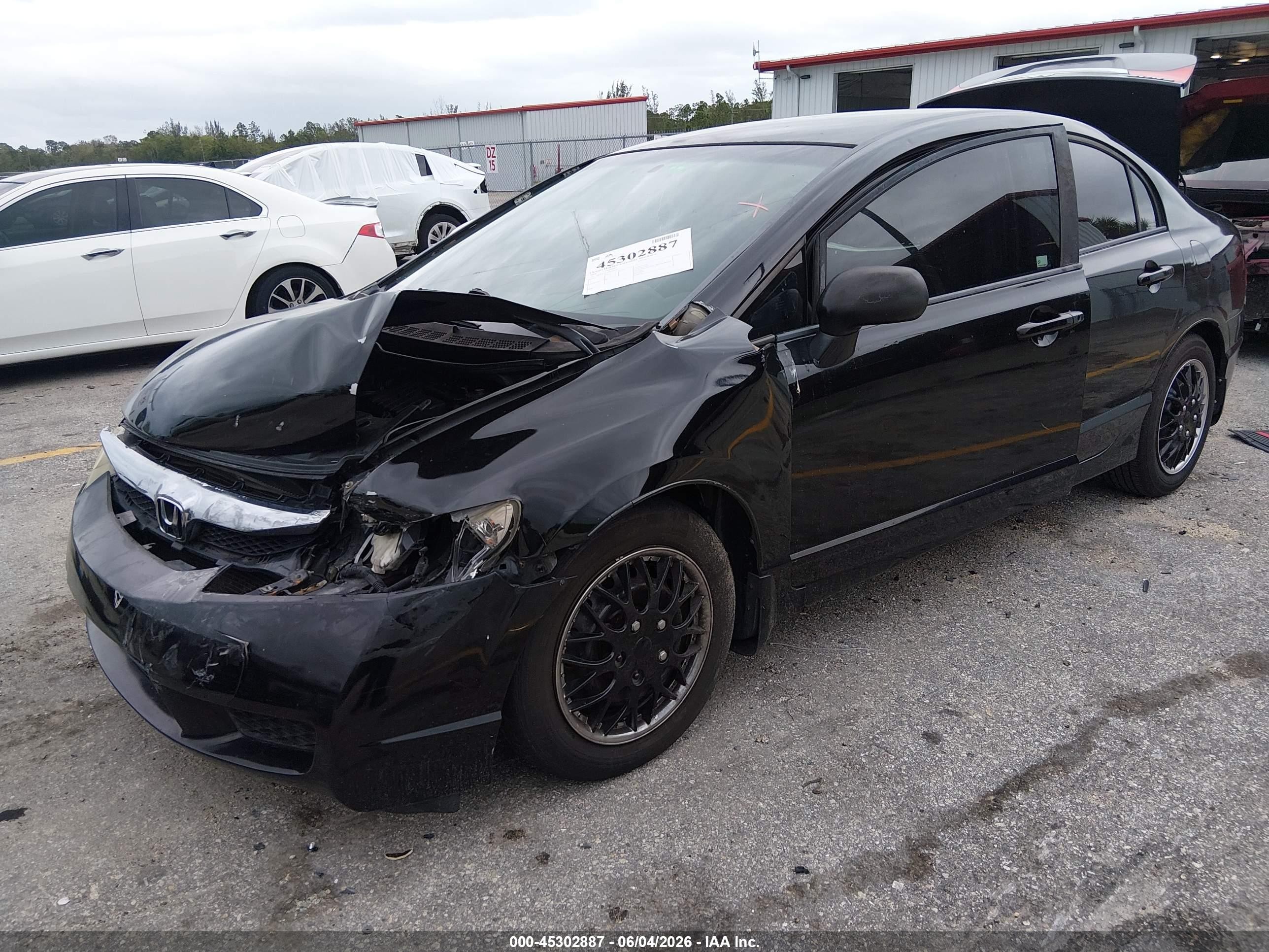 2009 Honda Civic Lx Black vin: 2HGFA16599H519140