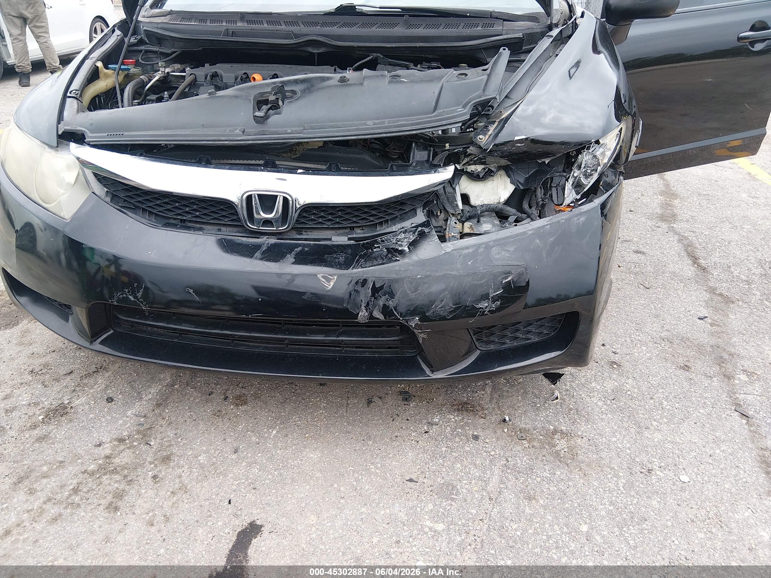 2009 Honda Civic Lx Black vin: 2HGFA16599H519140