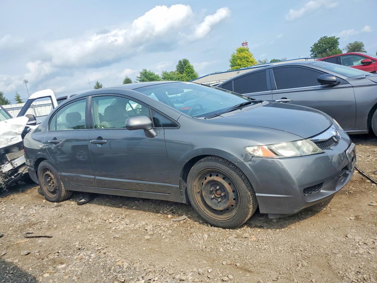 2009 Honda Civic Lx Gray vin: 2HGFA16599H520837