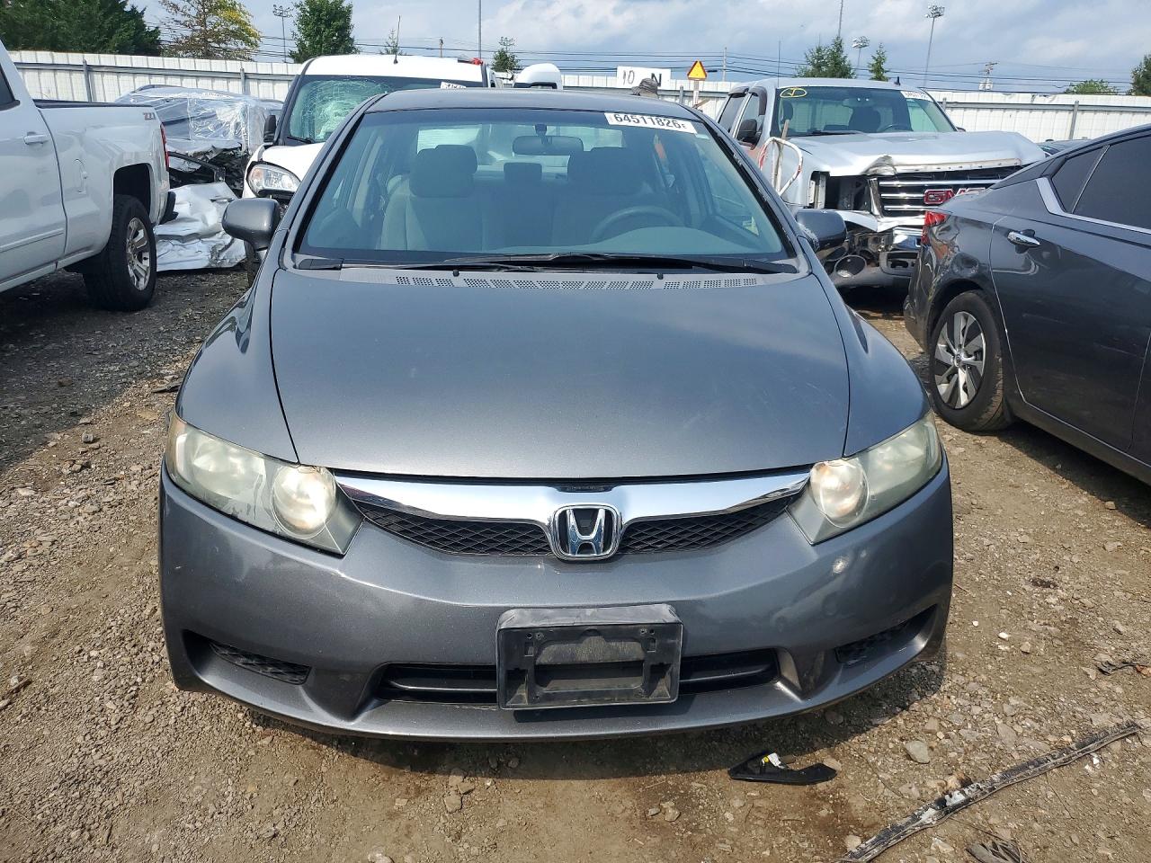2009 Honda Civic Lx Gray vin: 2HGFA16599H520837