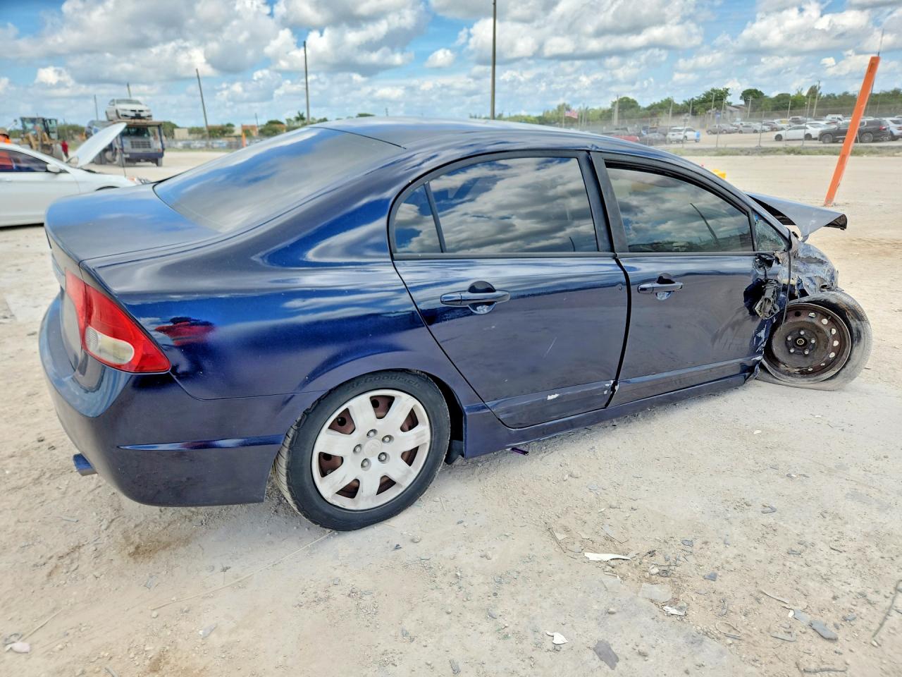2009 Honda Civic Lx Blue vin: 2HGFA16599H528968
