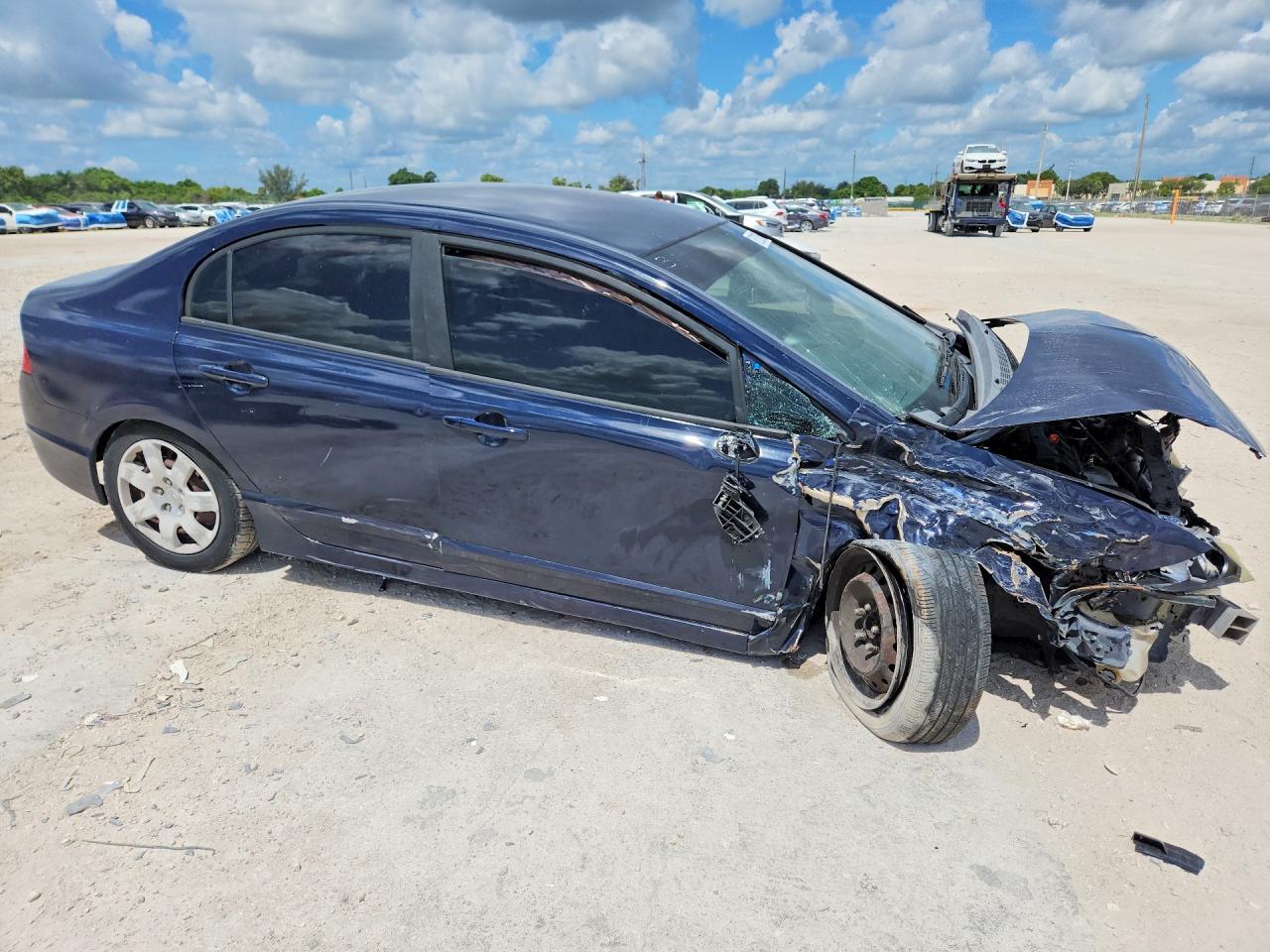 2009 Honda Civic Lx Blue vin: 2HGFA16599H528968