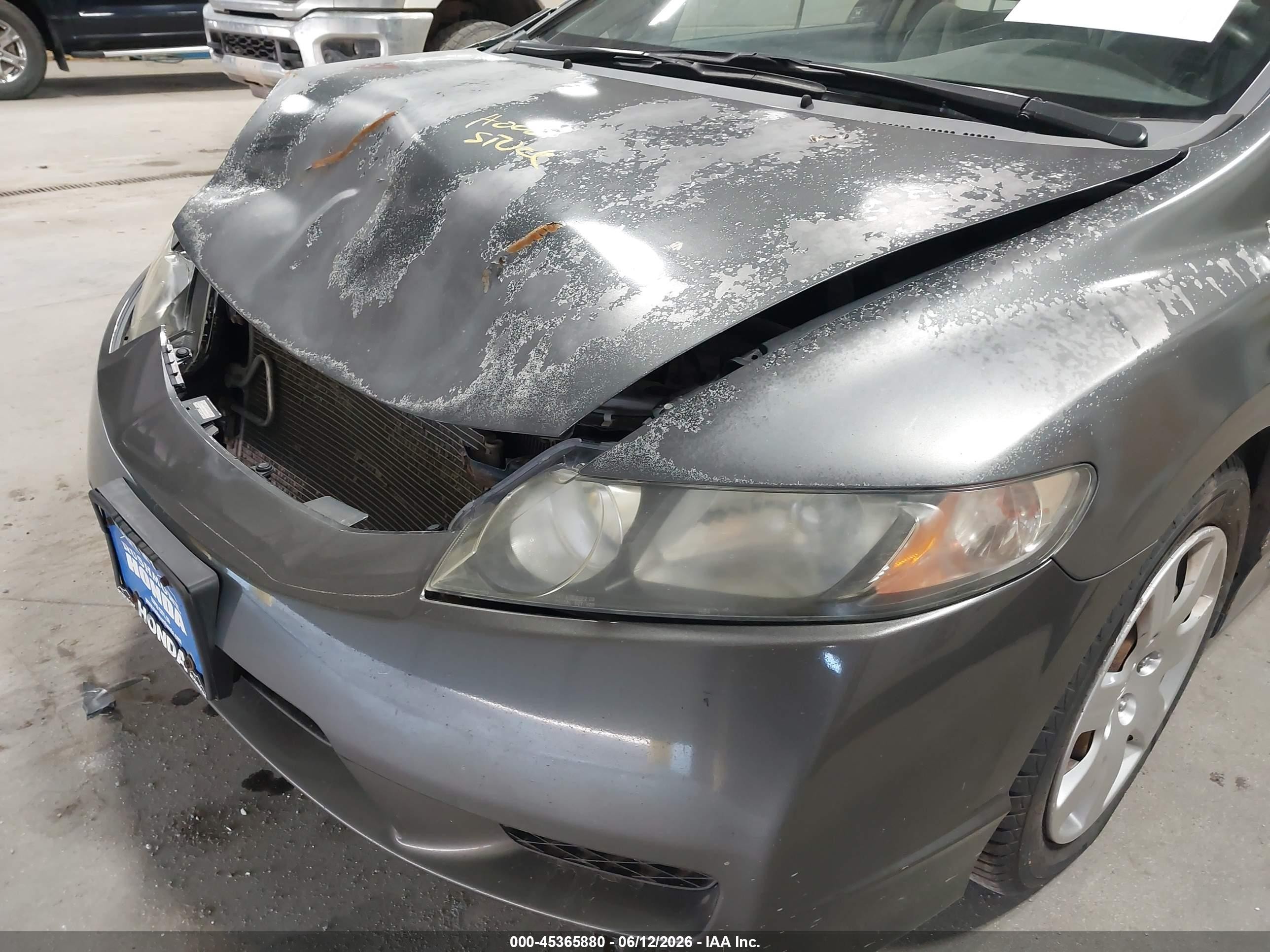 2009 Honda Civic Lx Gray vin: 2HGFA16599H538027