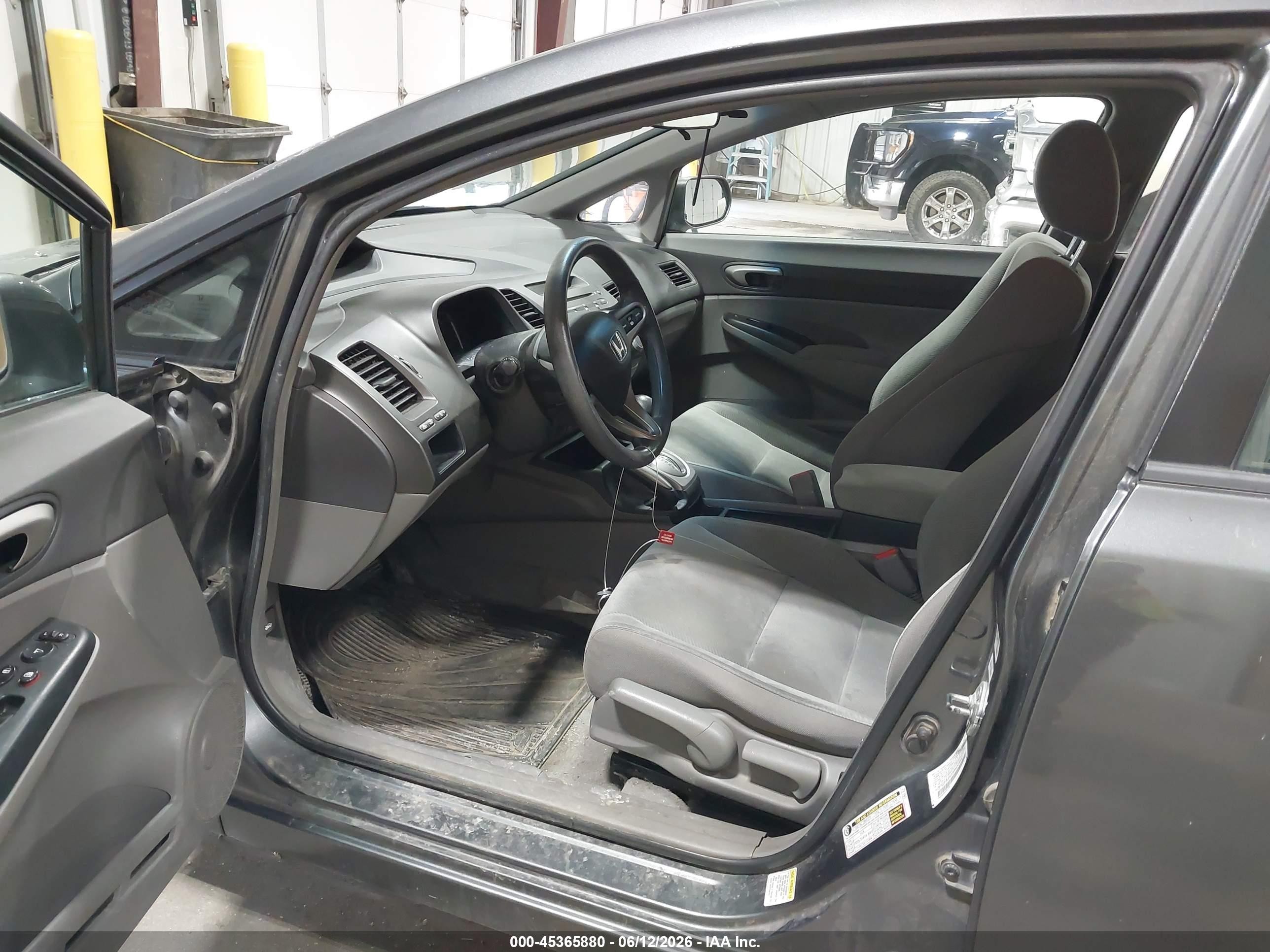 2009 Honda Civic Lx Gray vin: 2HGFA16599H538027