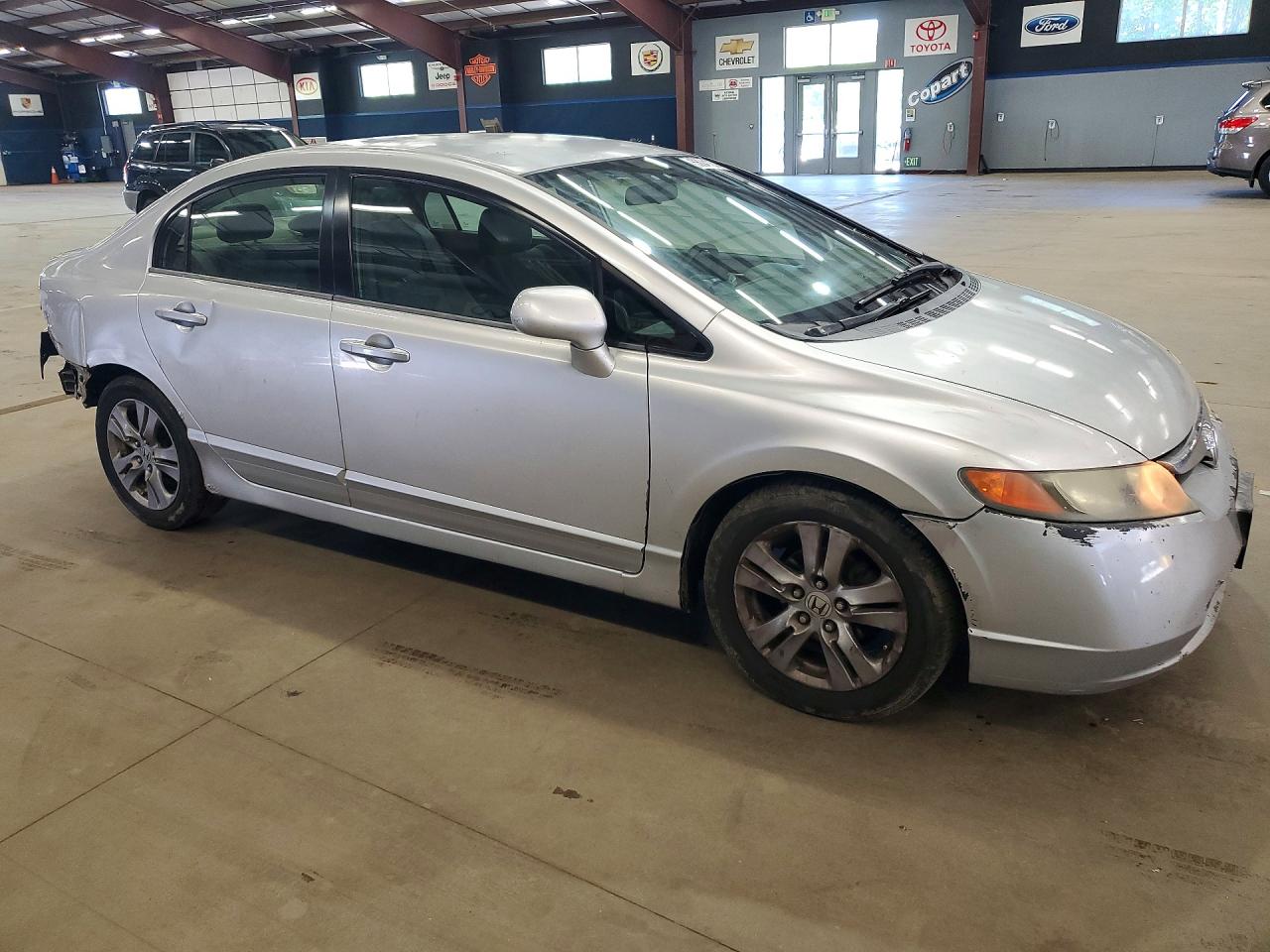 2006 Honda Civic Lx Silver vin: 2HGFA165X6H504531