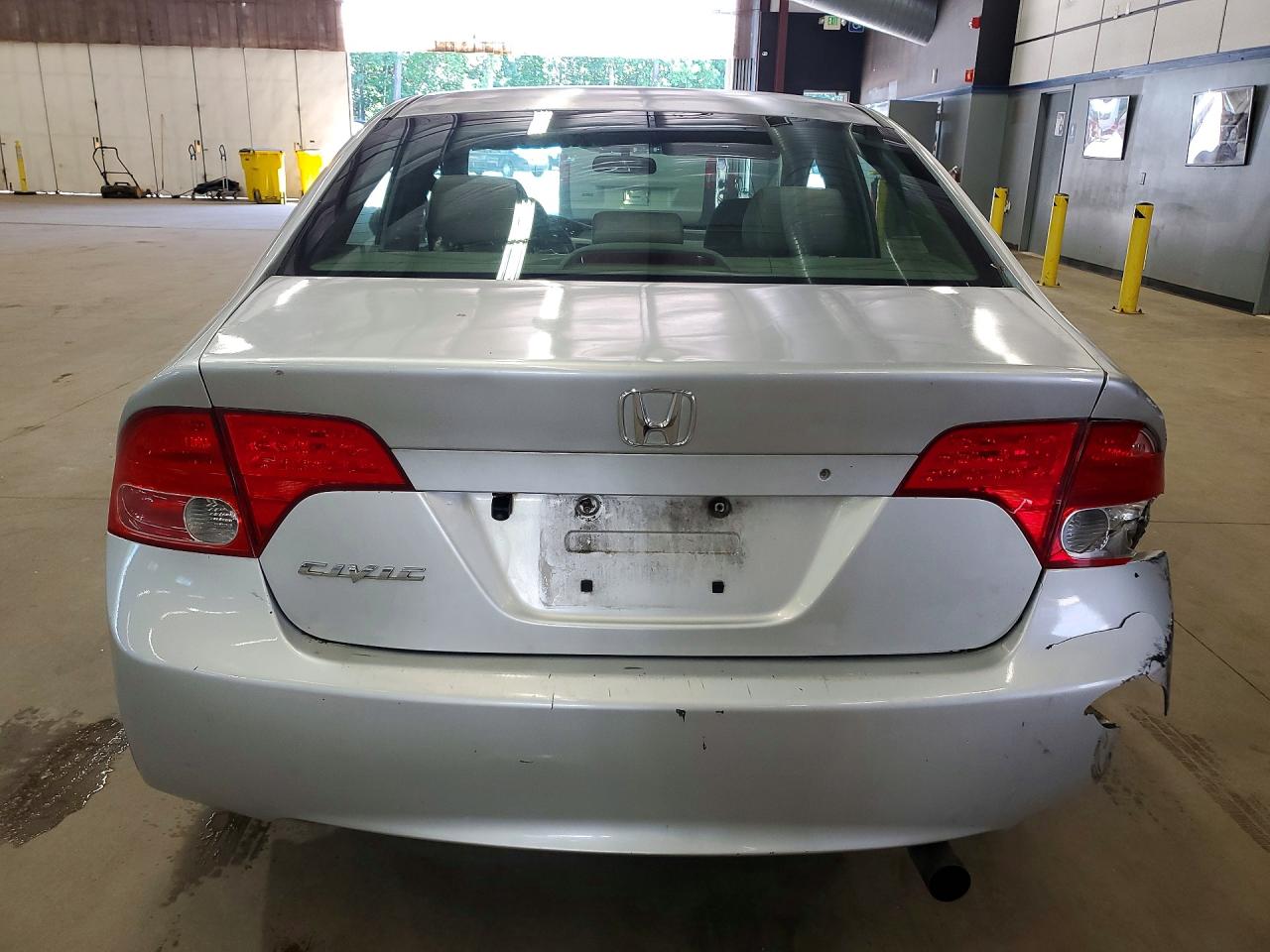 2006 Honda Civic Lx Silver vin: 2HGFA165X6H504531