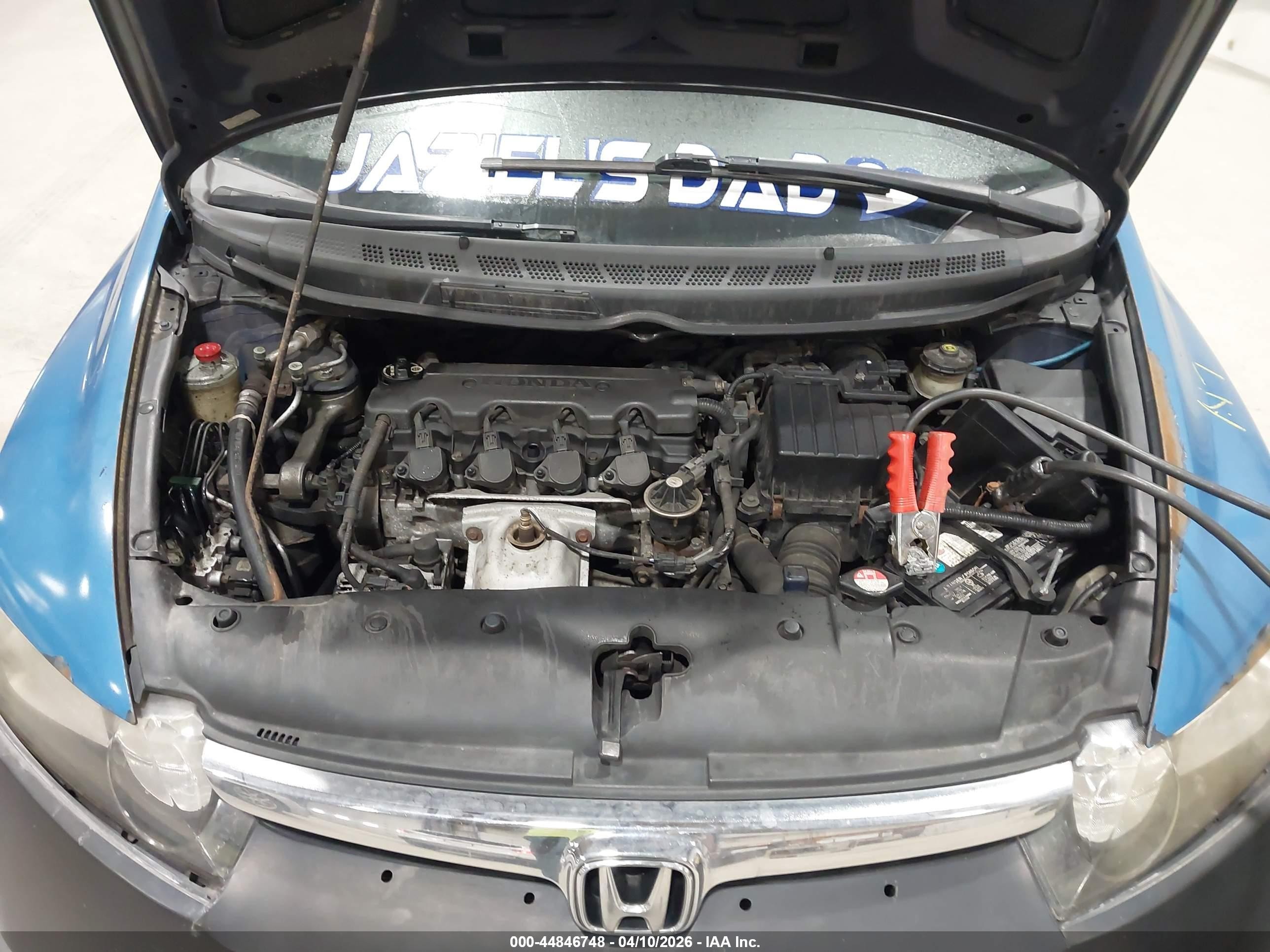 2006 Honda Civic Lx Blue vin: 2HGFA165X6H519966
