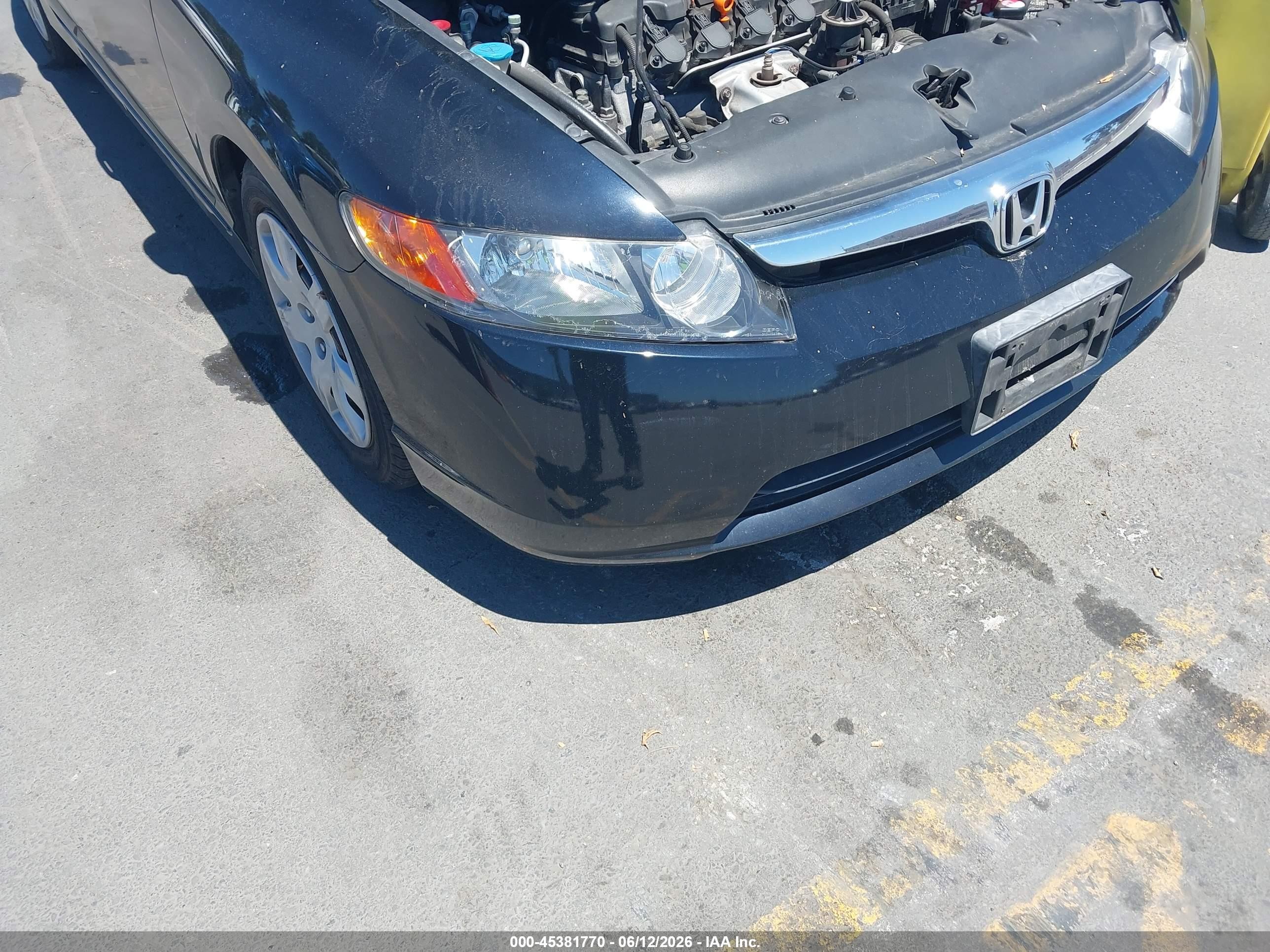 2006 Honda Civic Lx Blue vin: 2HGFA165X6H522785