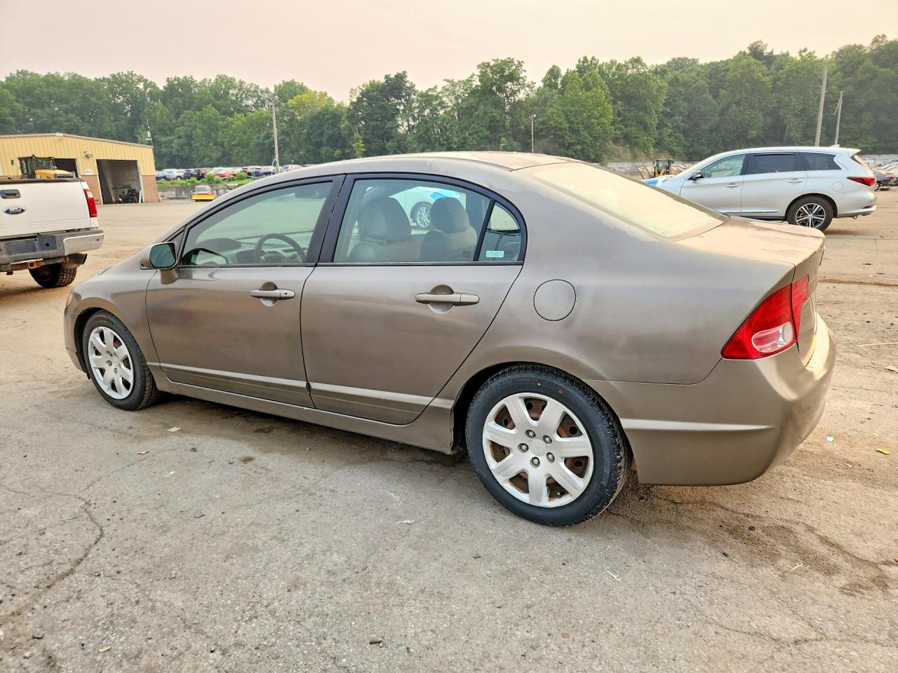 2006 Honda Civic Lx Gray vin: 2HGFA165X6H525315