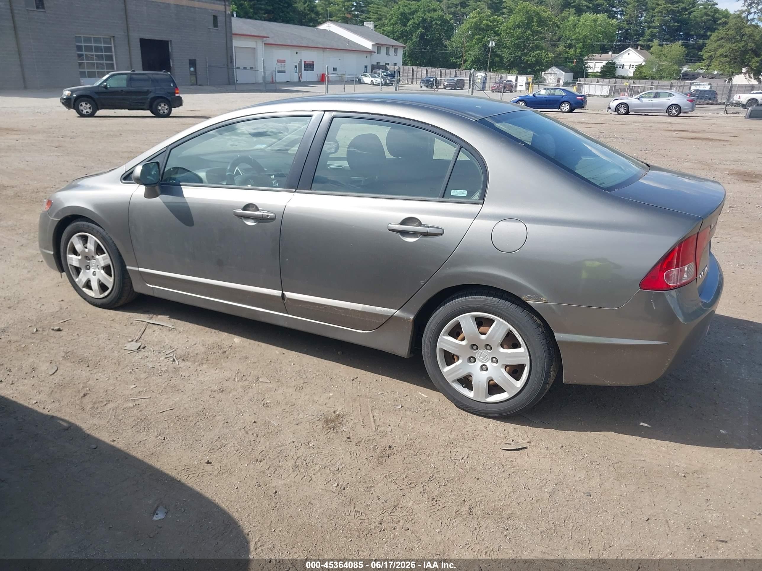 2006 Honda Civic Lx Gray vin: 2HGFA165X6H526643