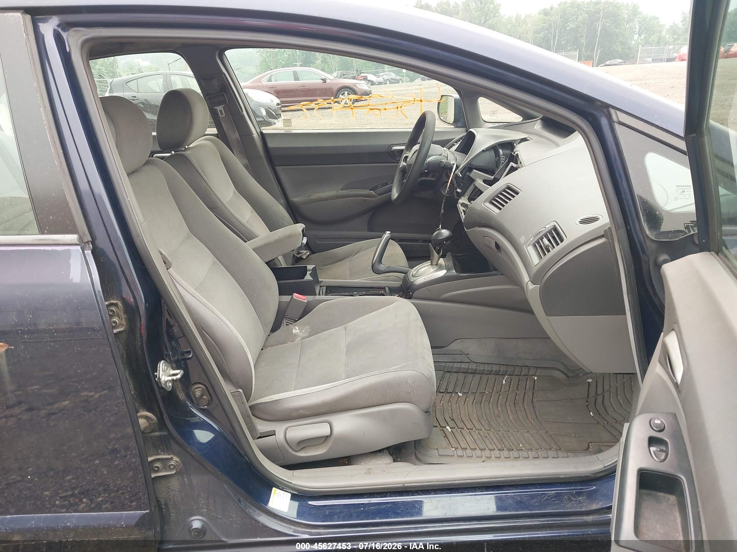 2006 Honda Civic Lx Blue vin: 2HGFA165X6H527114