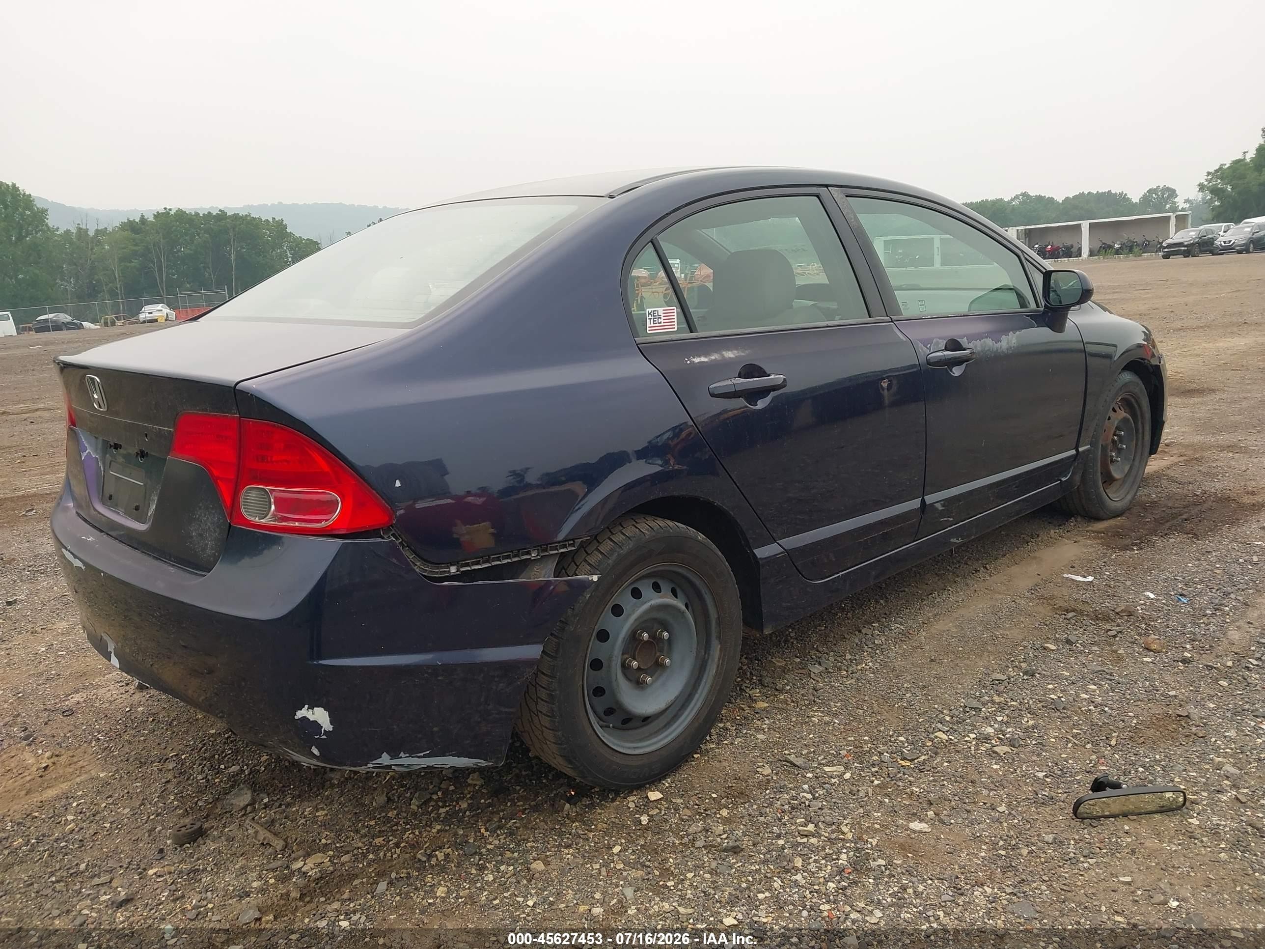 2006 Honda Civic Lx Blue vin: 2HGFA165X6H527114