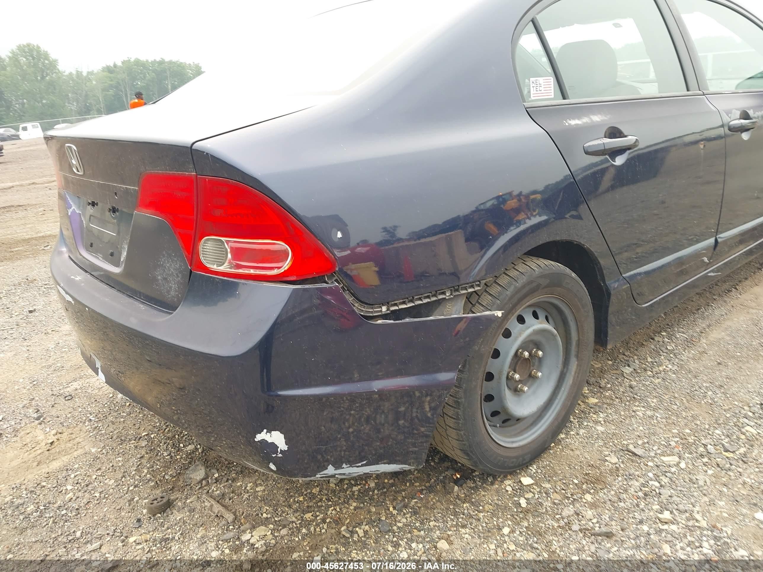 2006 Honda Civic Lx Blue vin: 2HGFA165X6H527114