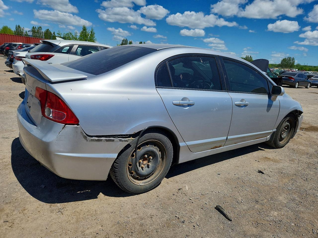 2007 Honda Civic Lx Silver vin: 2HGFA165X7H003253