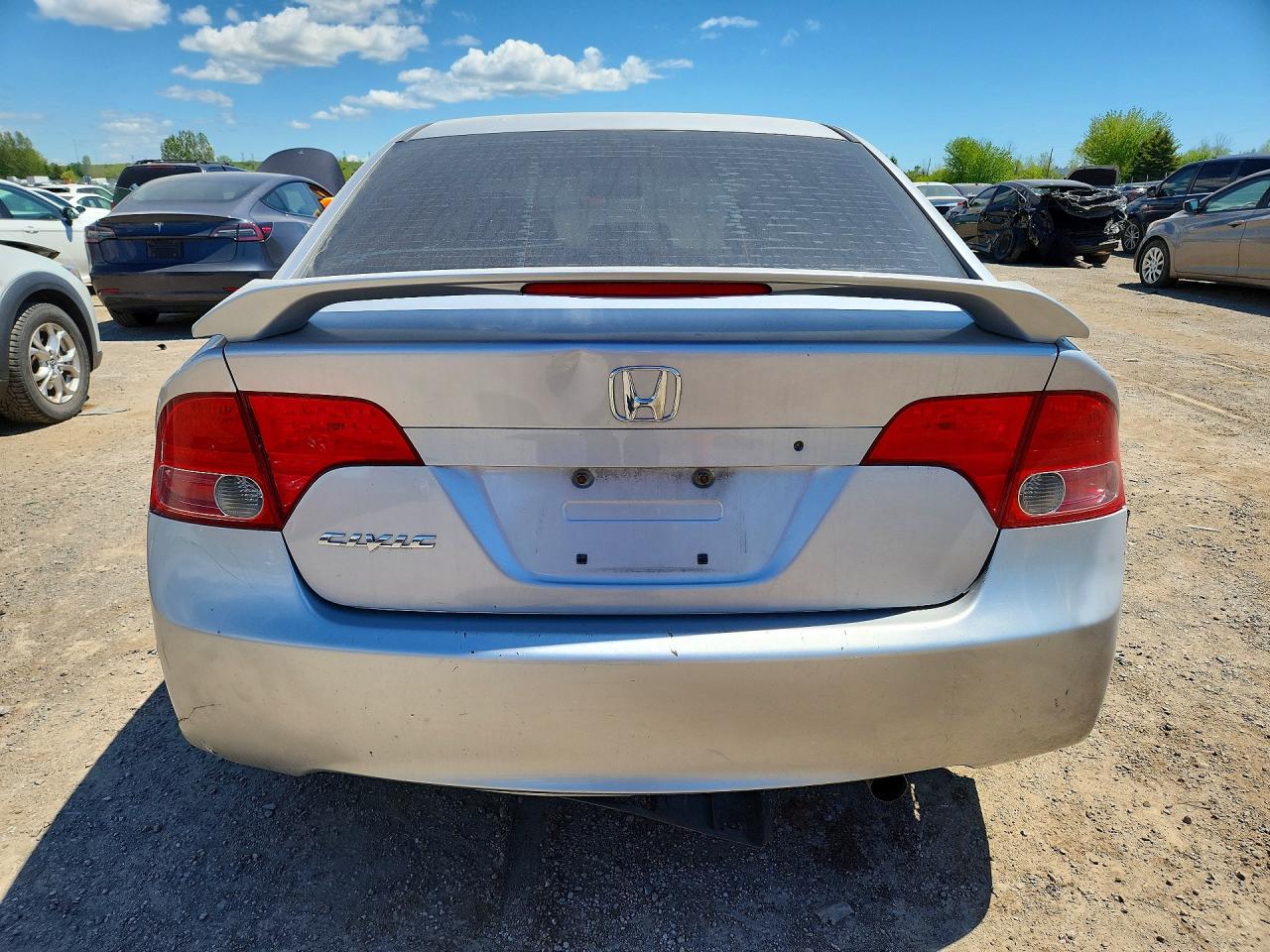 2007 Honda Civic Lx Silver vin: 2HGFA165X7H003253