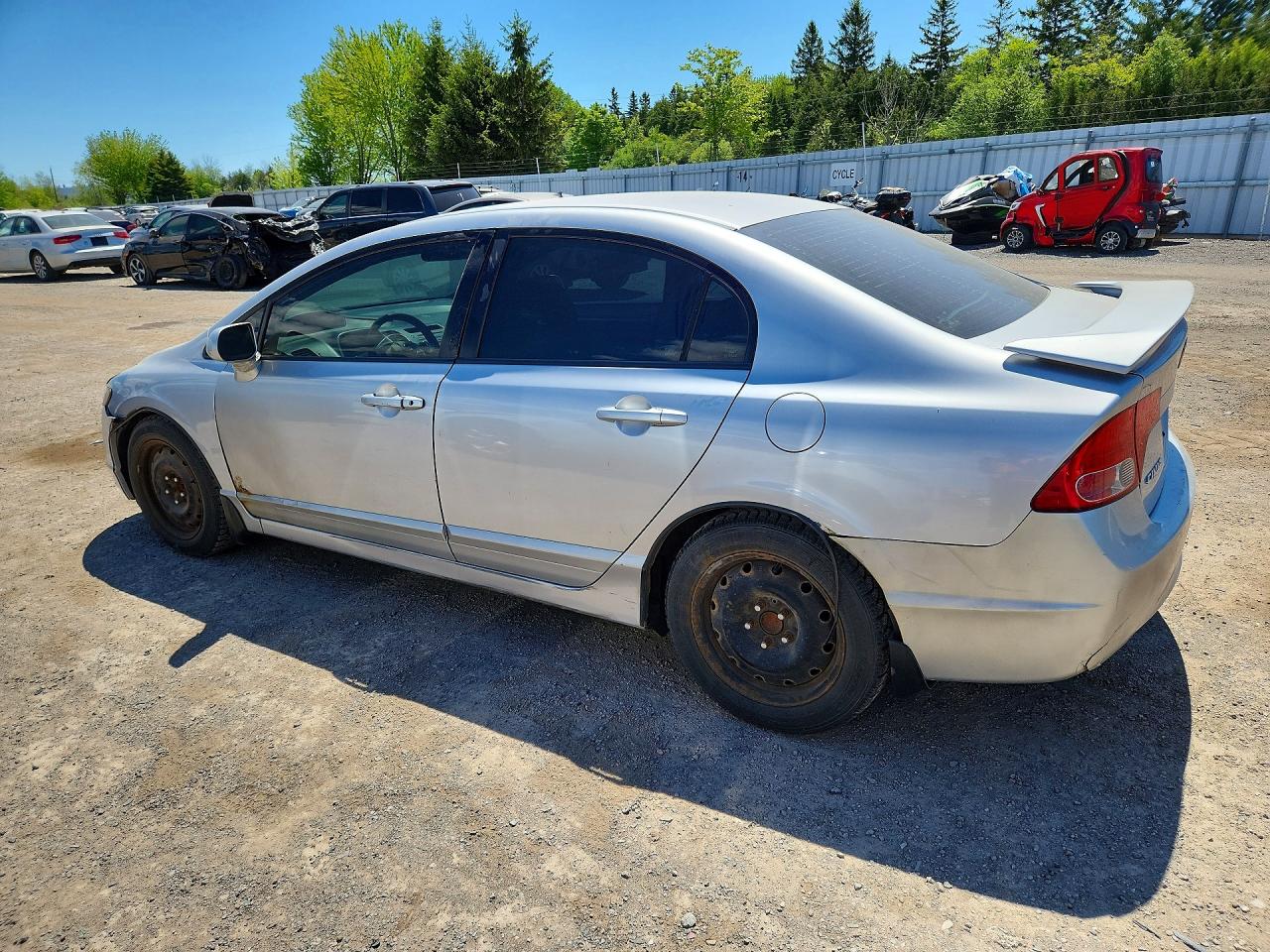 2007 Honda Civic Lx Silver vin: 2HGFA165X7H003253