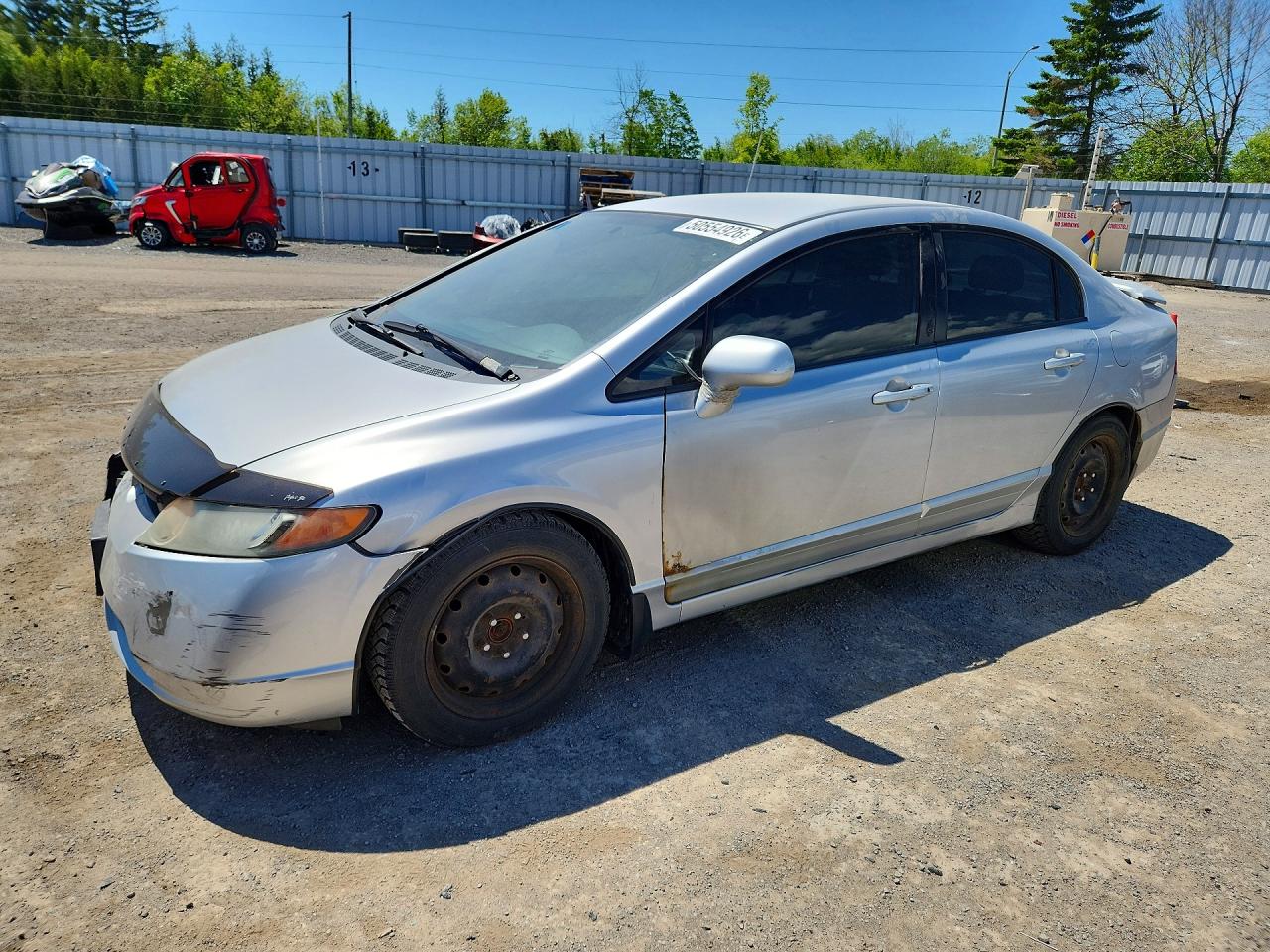 2007 Honda Civic Lx Silver vin: 2HGFA165X7H003253