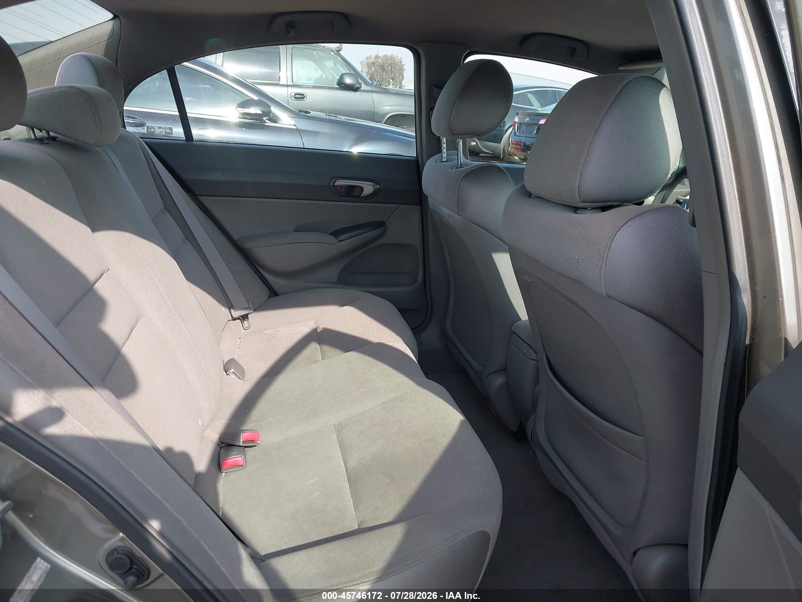 2007 Honda Civic Lx Gray vin: 2HGFA165X7H300197