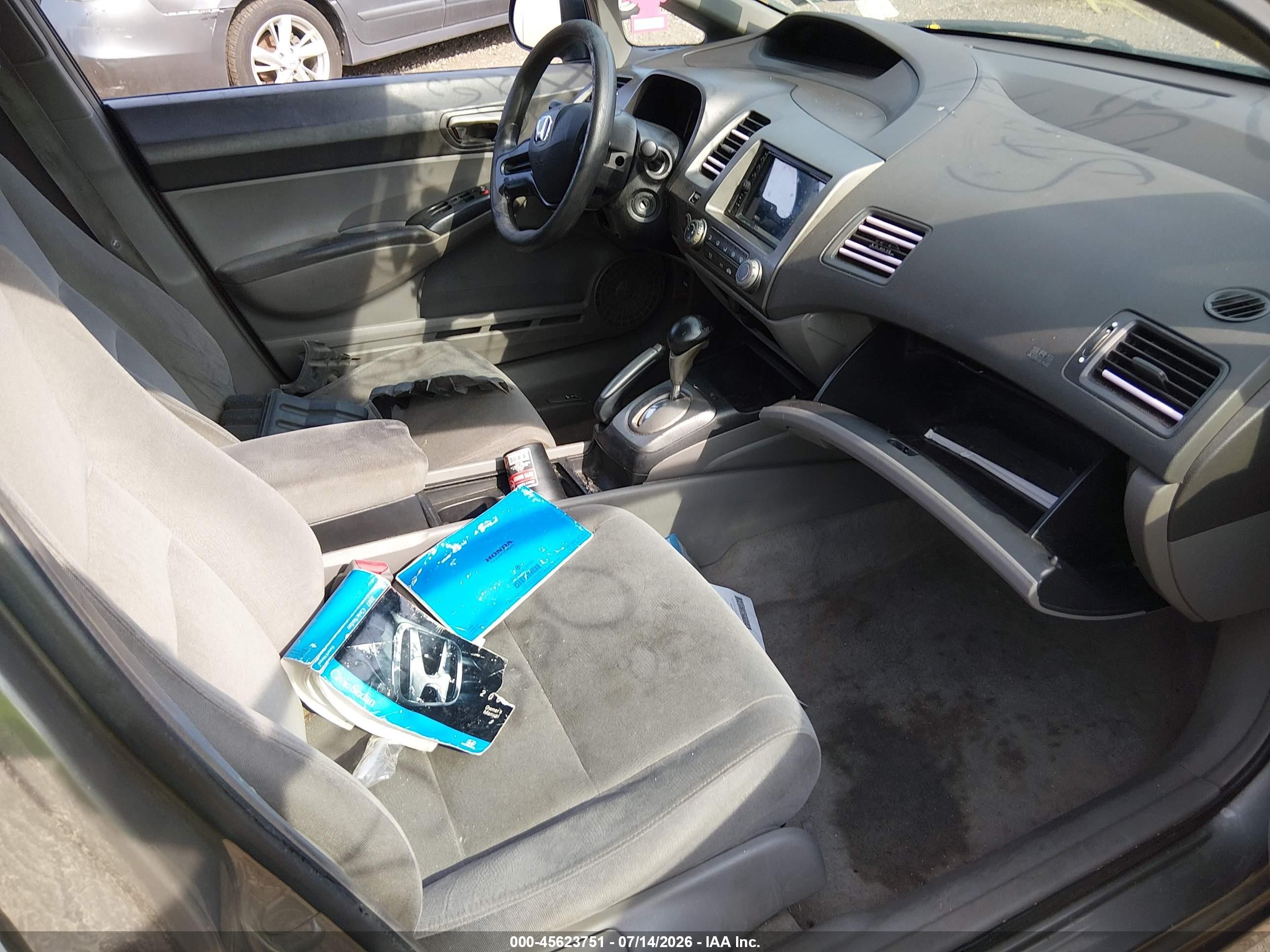 2007 Honda Civic Lx Gray vin: 2HGFA165X7H302998