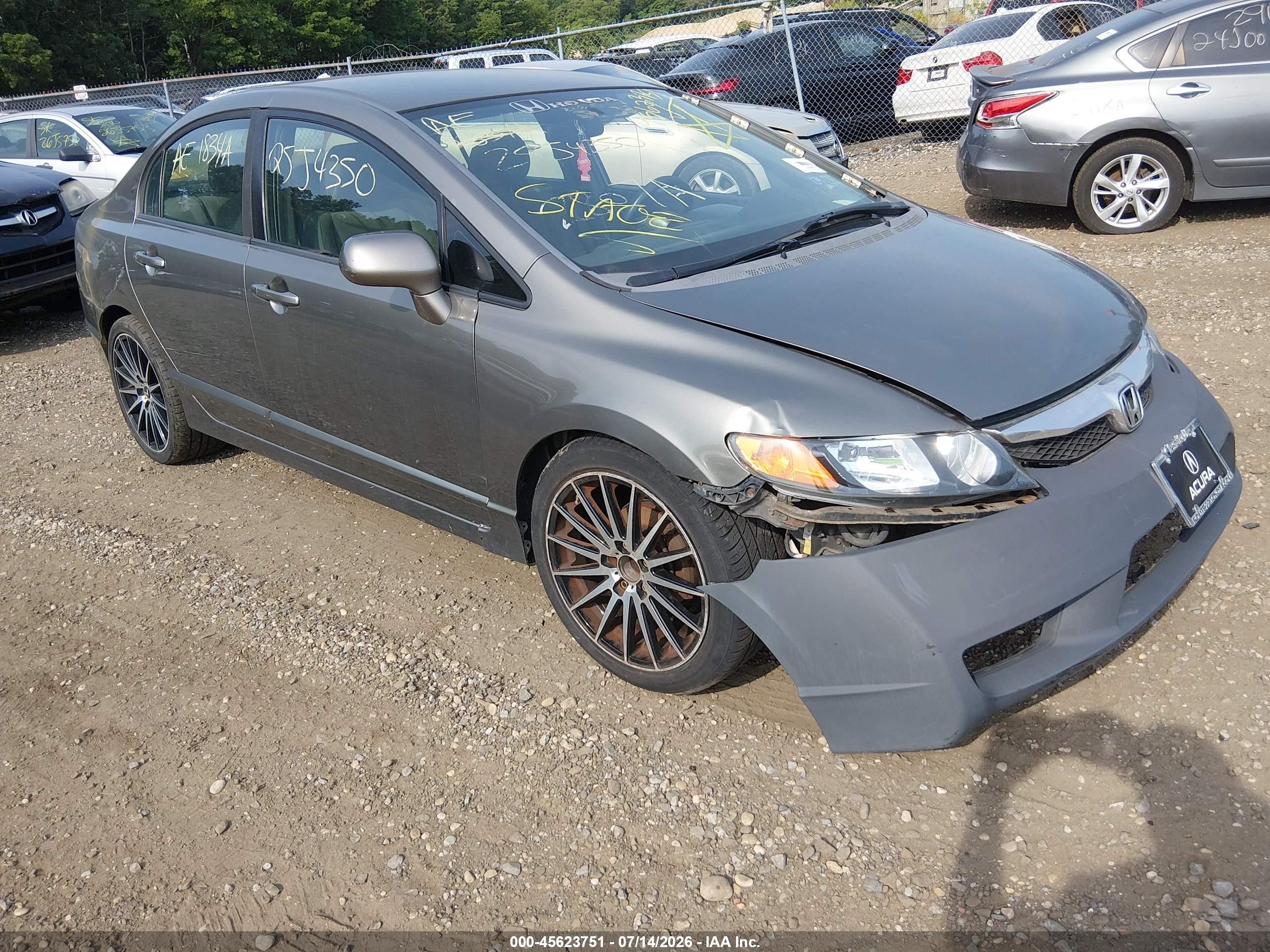 2007 Honda Civic Lx Gray vin: 2HGFA165X7H302998