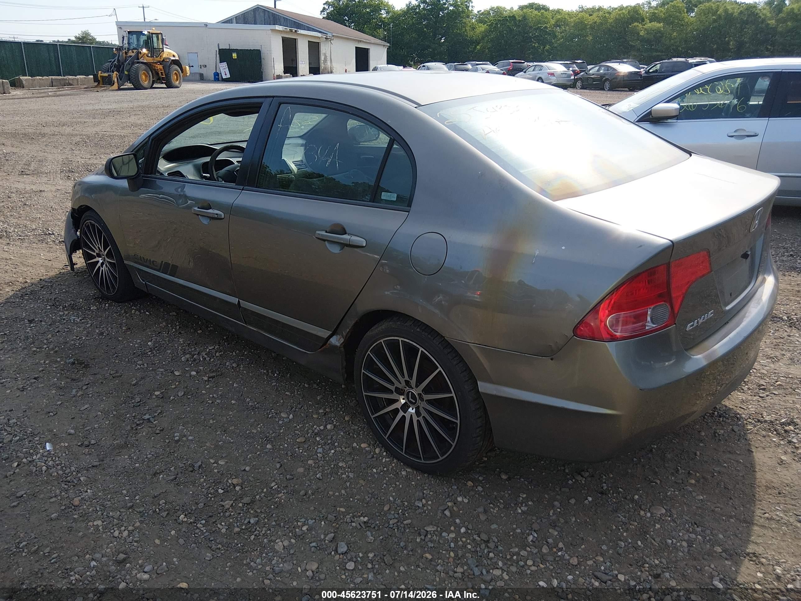 2007 Honda Civic Lx Gray vin: 2HGFA165X7H302998