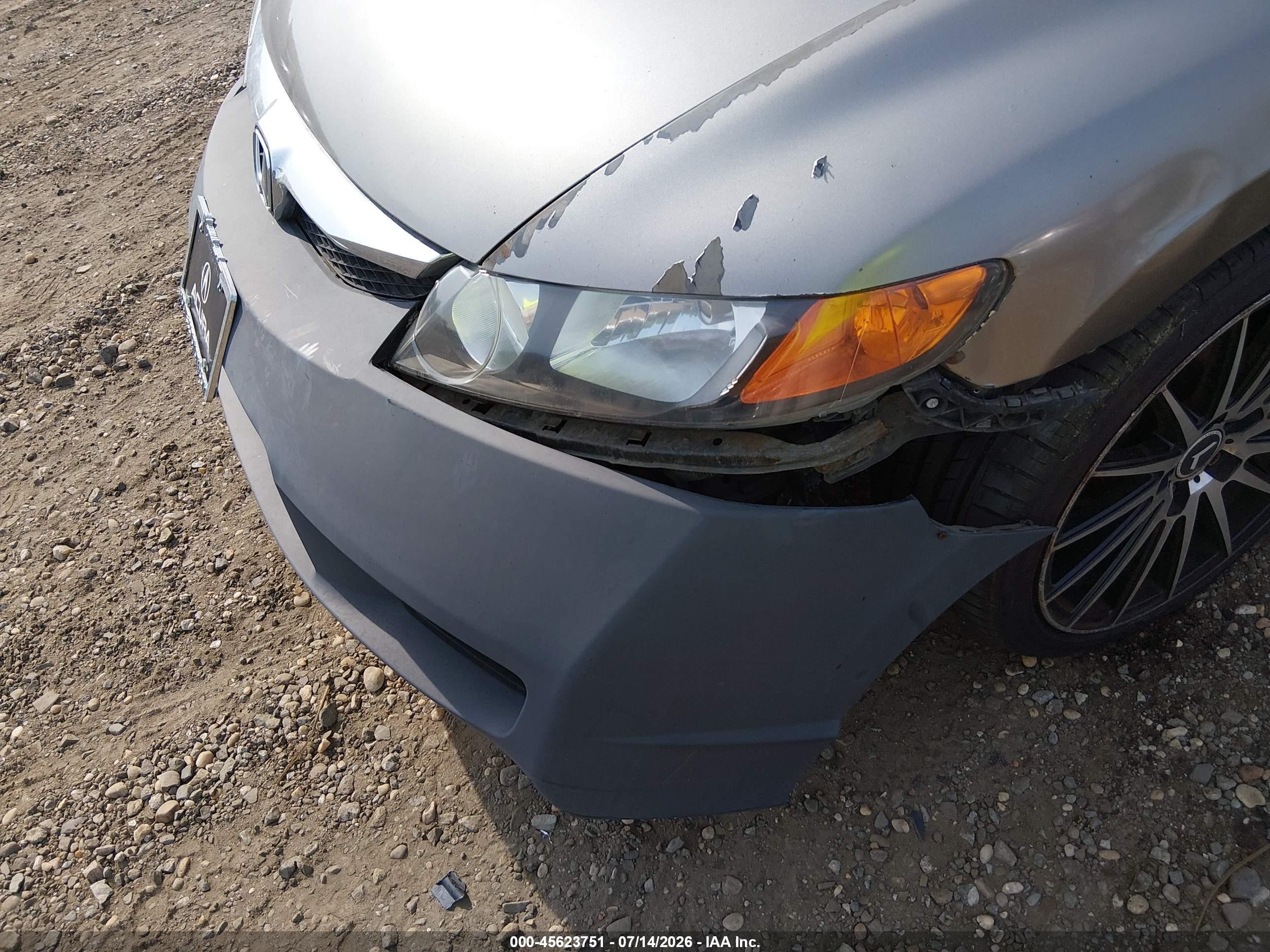 2007 Honda Civic Lx Gray vin: 2HGFA165X7H302998