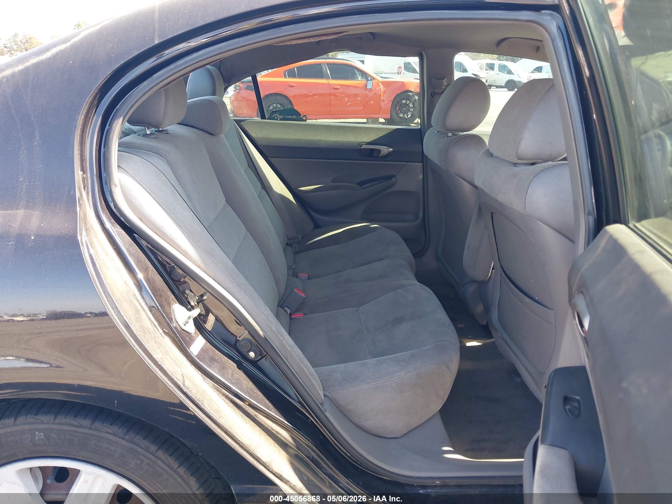 2007 Honda Civic Lx Black vin: 2HGFA165X7H304525