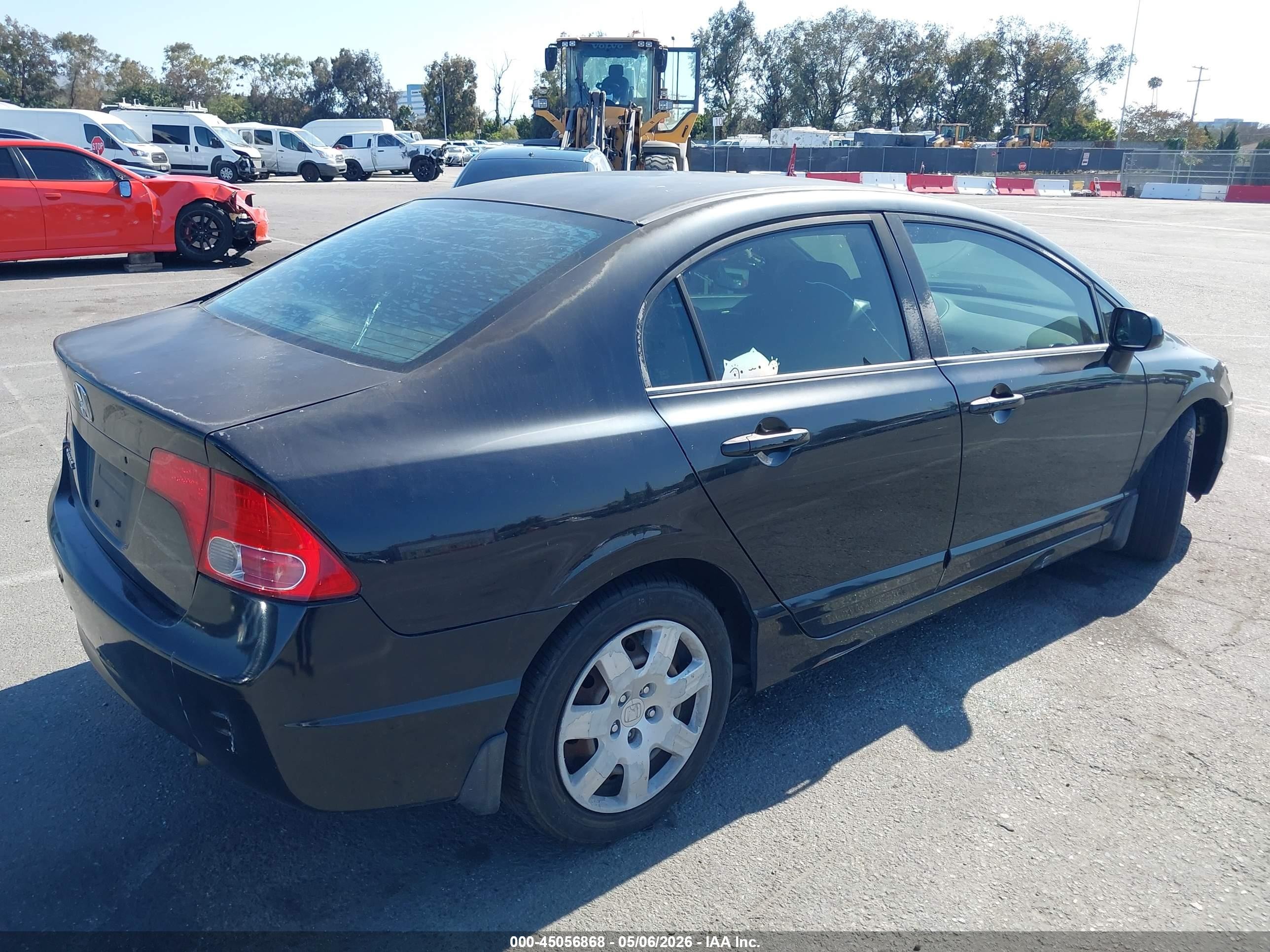 2007 Honda Civic Lx Black vin: 2HGFA165X7H304525