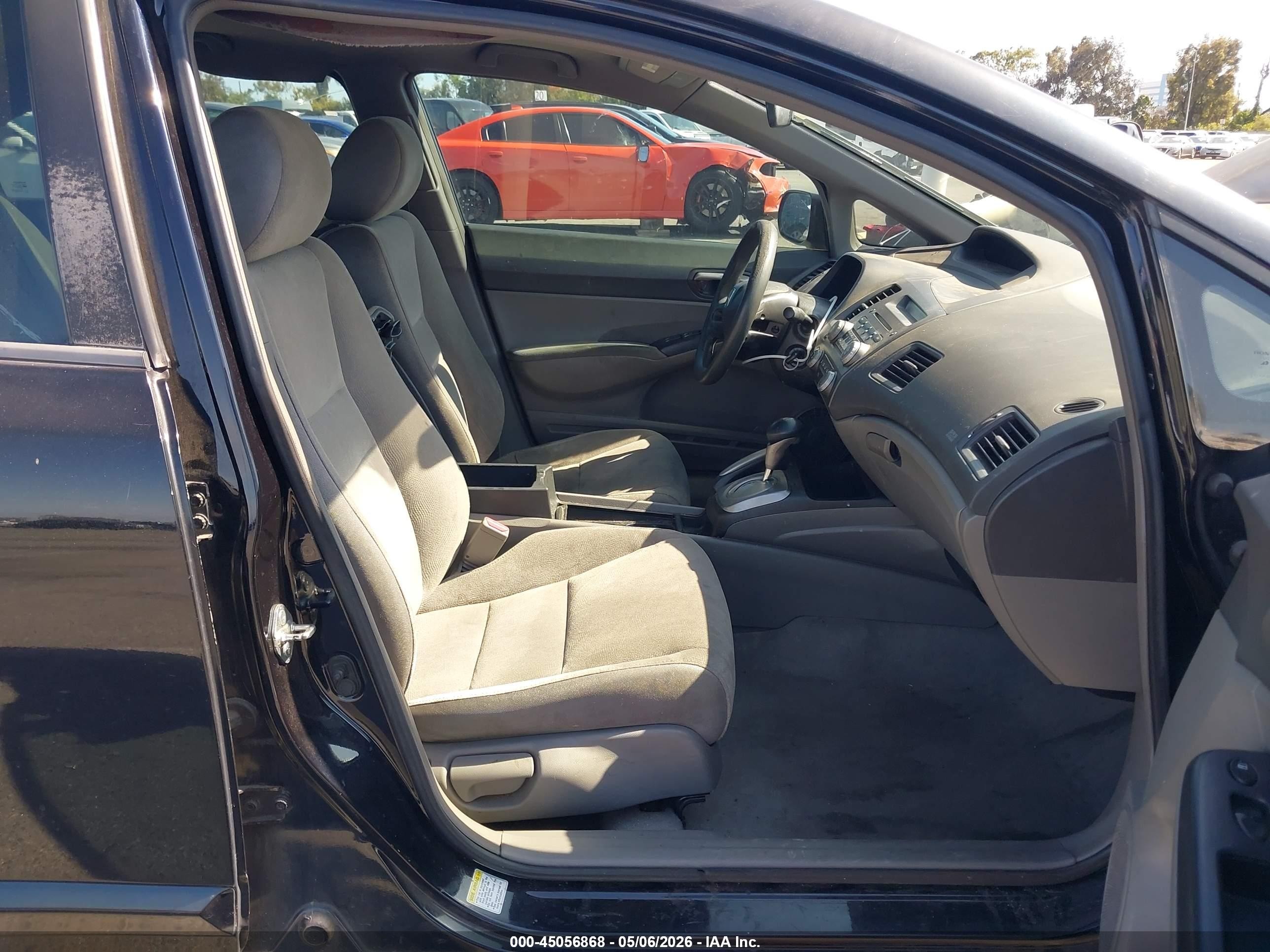 2007 Honda Civic Lx Black vin: 2HGFA165X7H304525