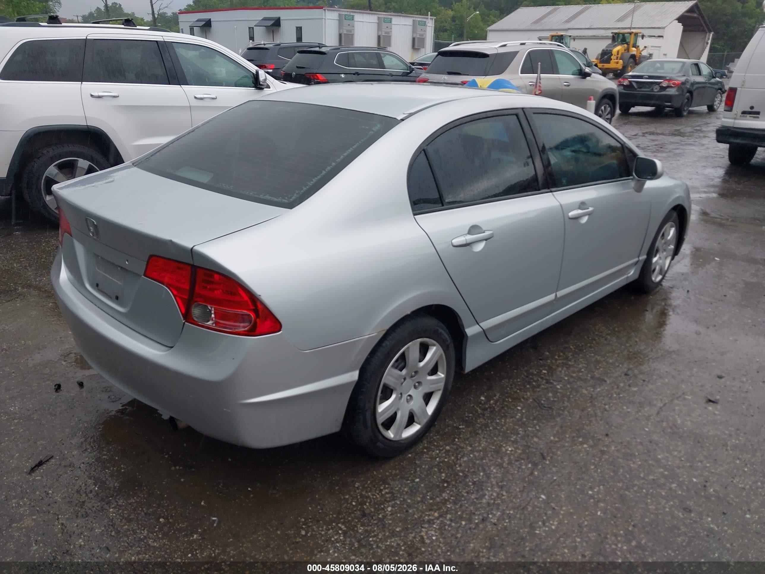 2007 Honda Civic Lx Silver vin: 2HGFA165X7H307571