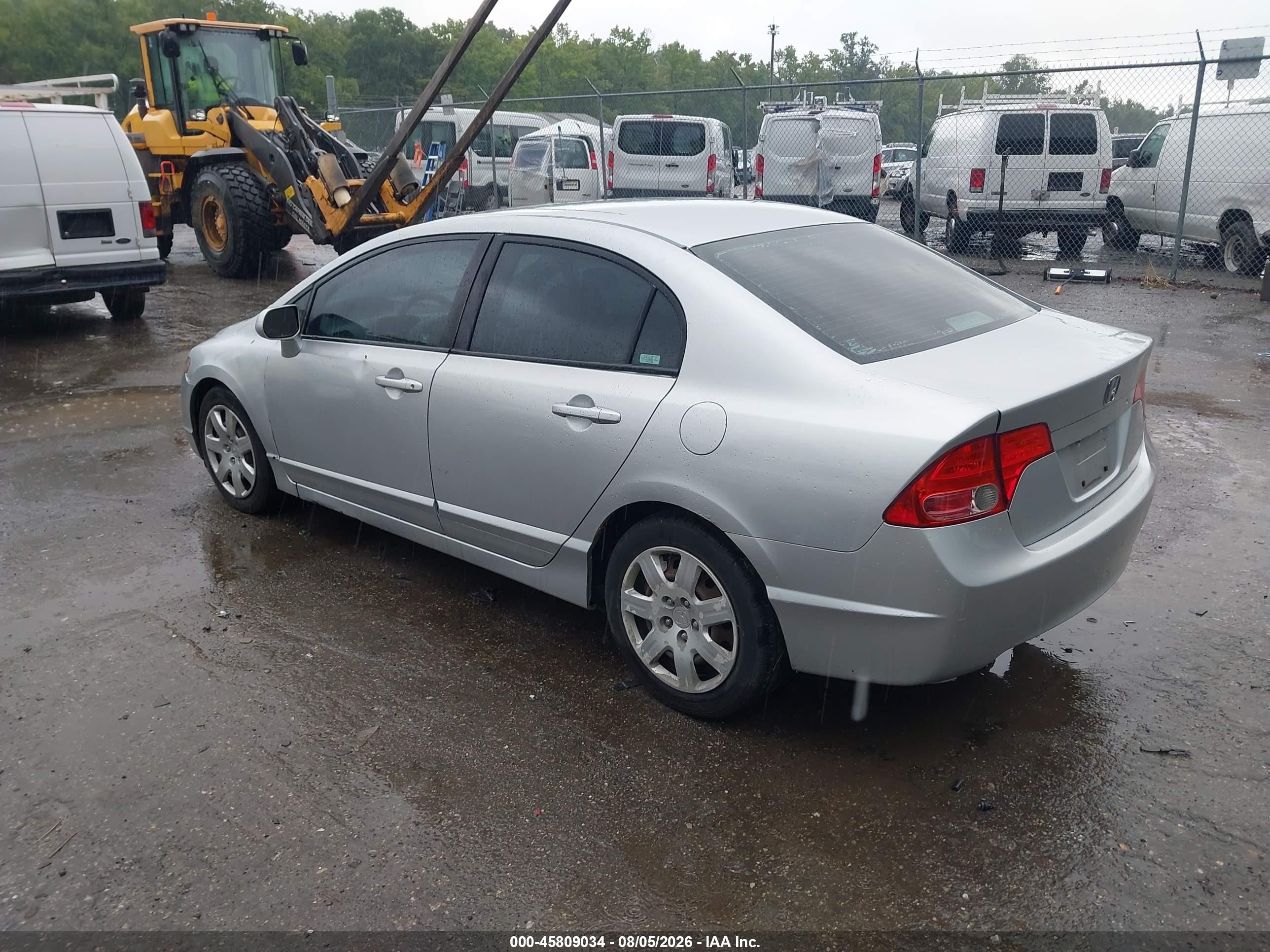 2007 Honda Civic Lx Silver vin: 2HGFA165X7H307571