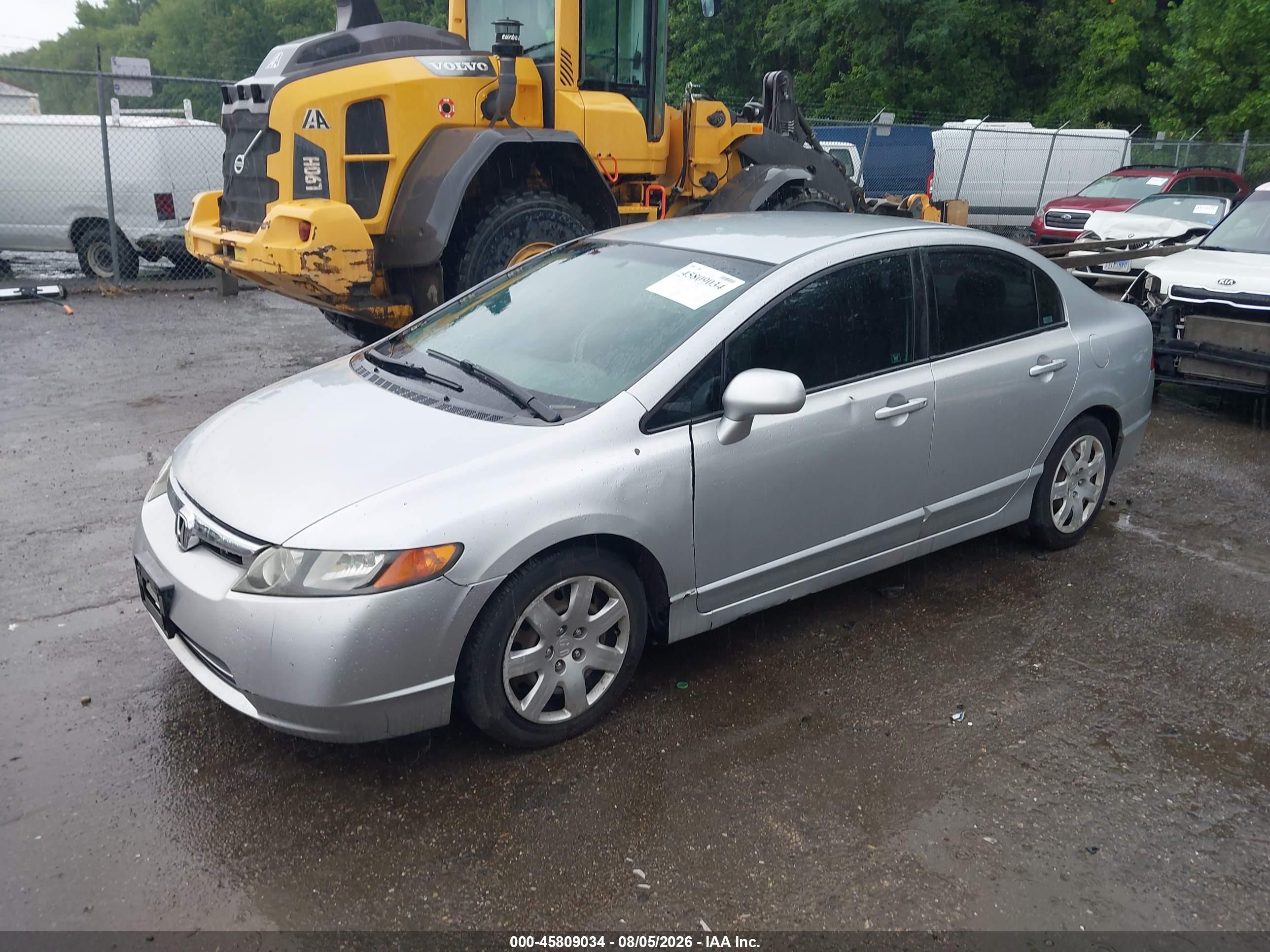 2007 Honda Civic Lx Silver vin: 2HGFA165X7H307571