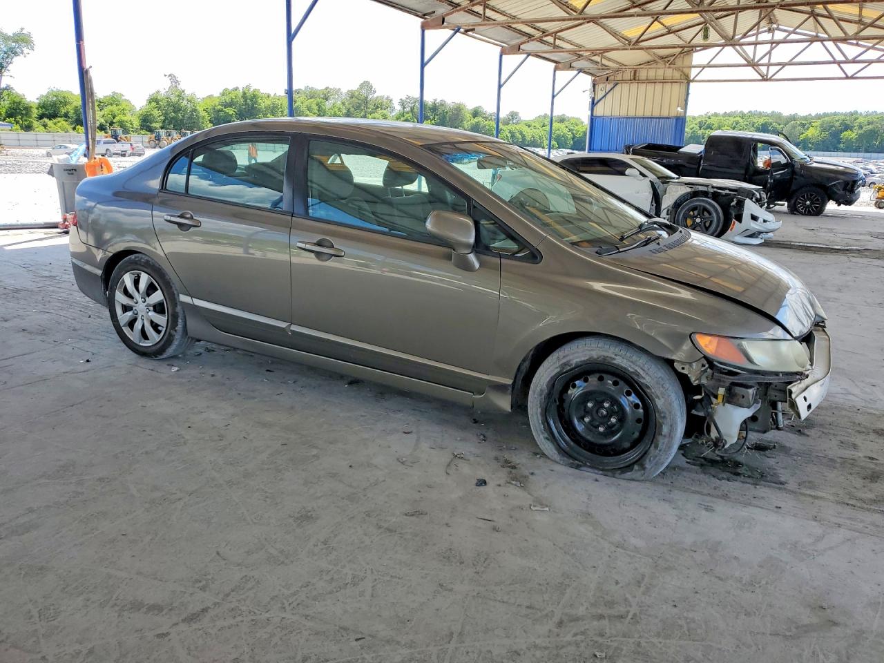 2007 Honda Civic Tan vin: 2HGFA165X7H310535
