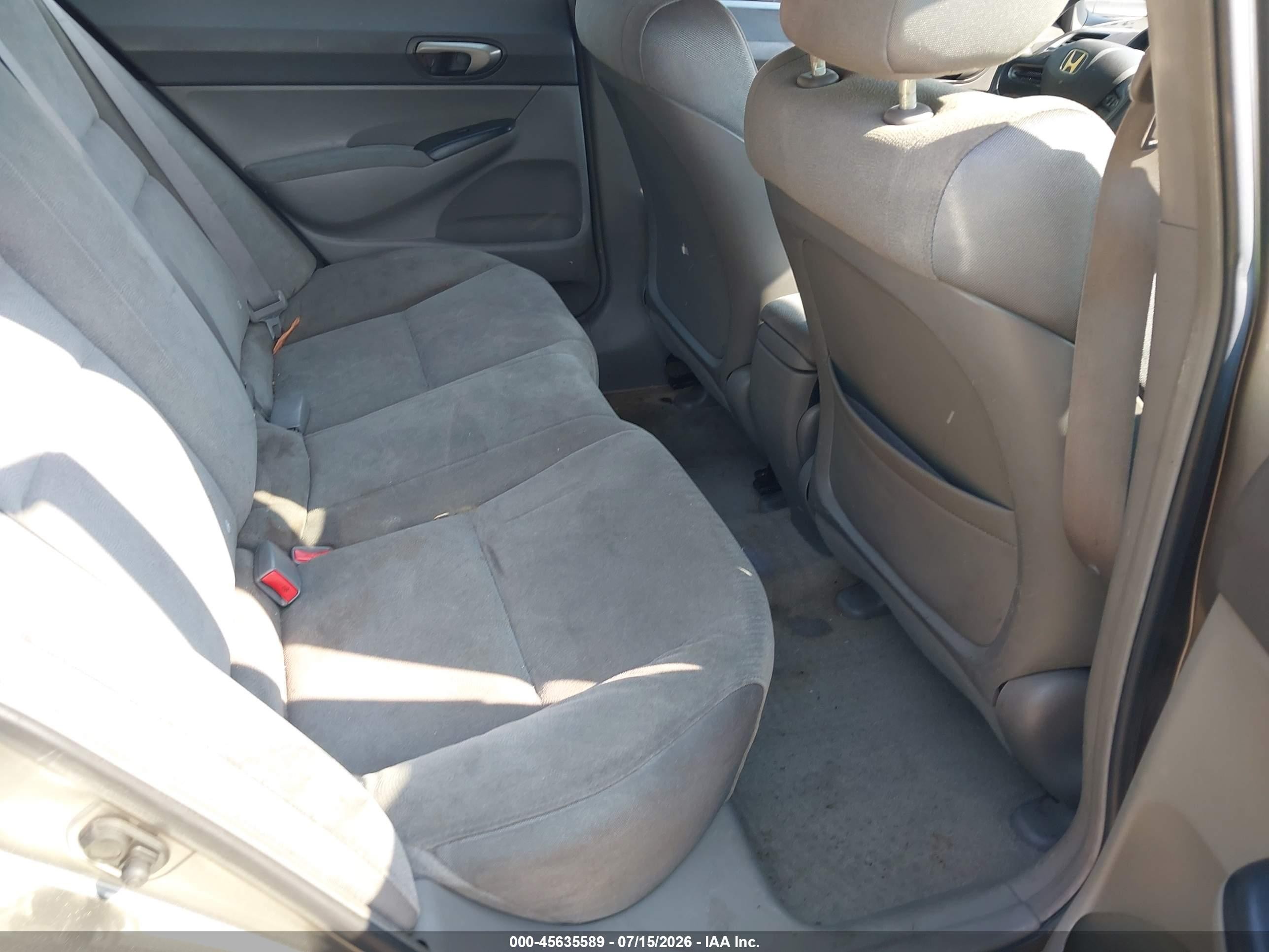 2007 Honda Civic Lx Gray vin: 2HGFA165X7H315329