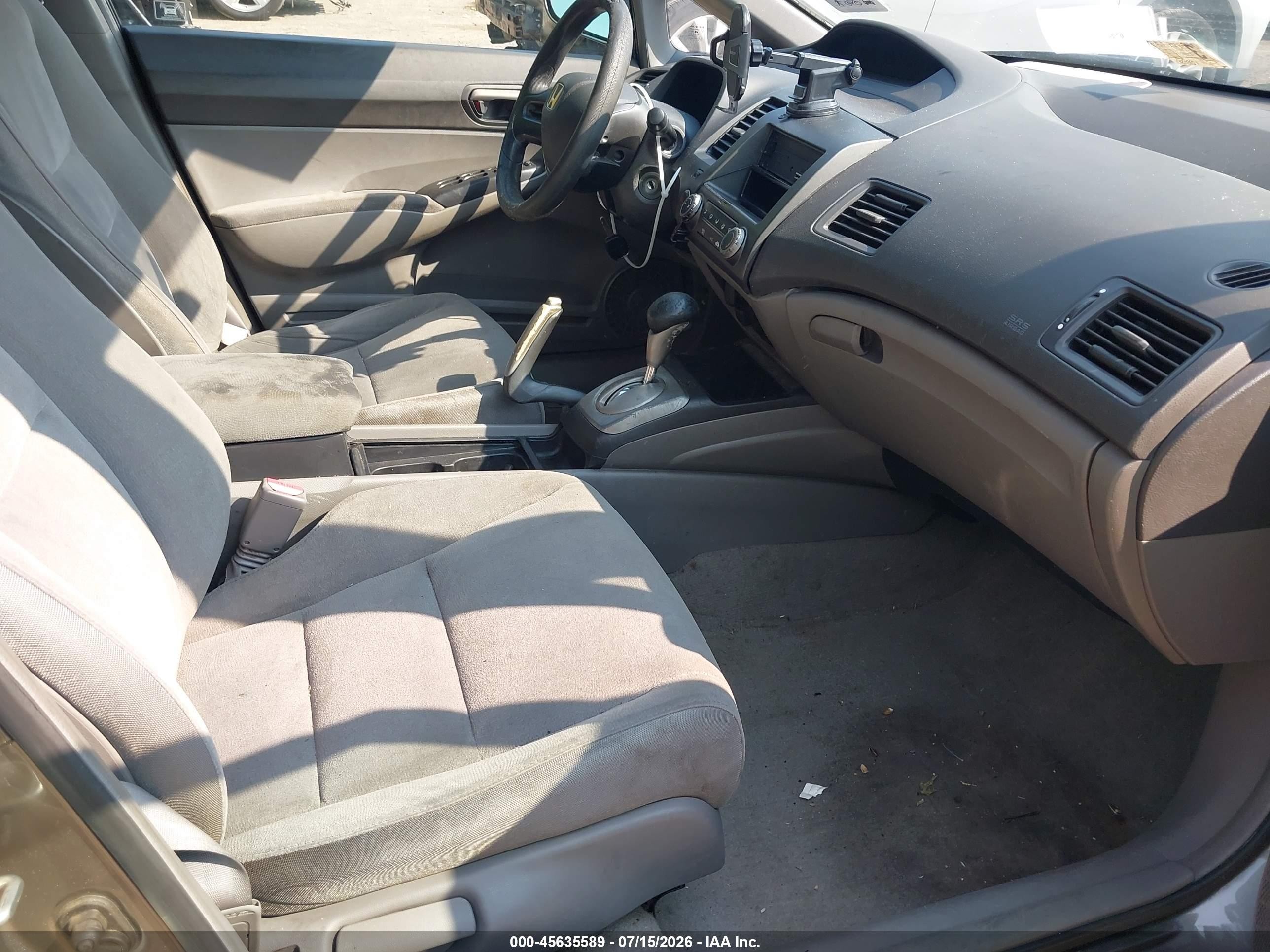 2007 Honda Civic Lx Gray vin: 2HGFA165X7H315329