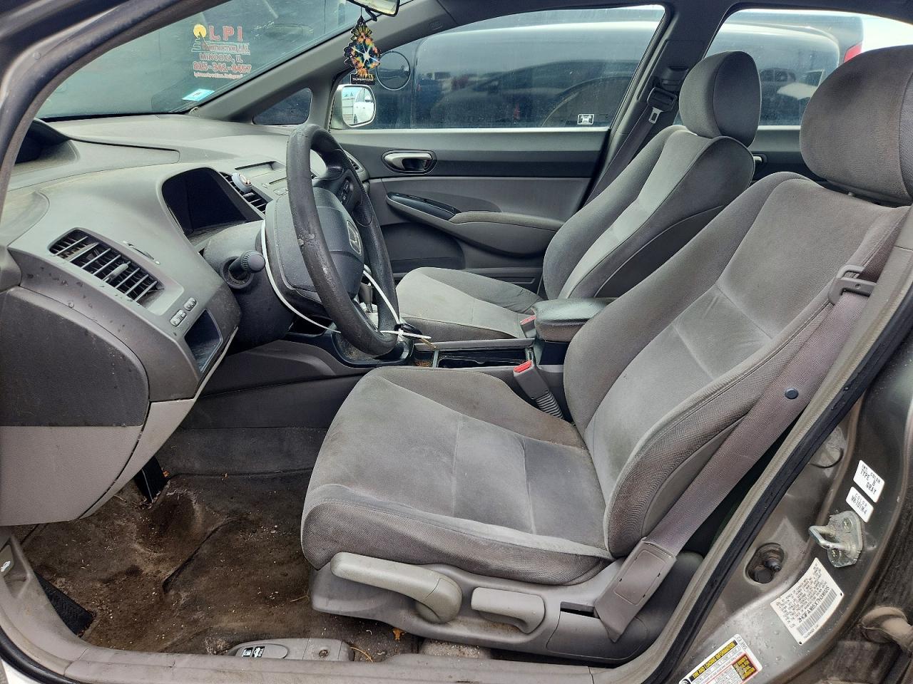 2007 Honda Civic Lx Gray vin: 2HGFA165X7H316125