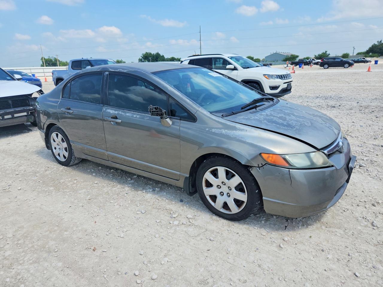 2007 Honda Civic Lx Gray vin: 2HGFA165X7H507074