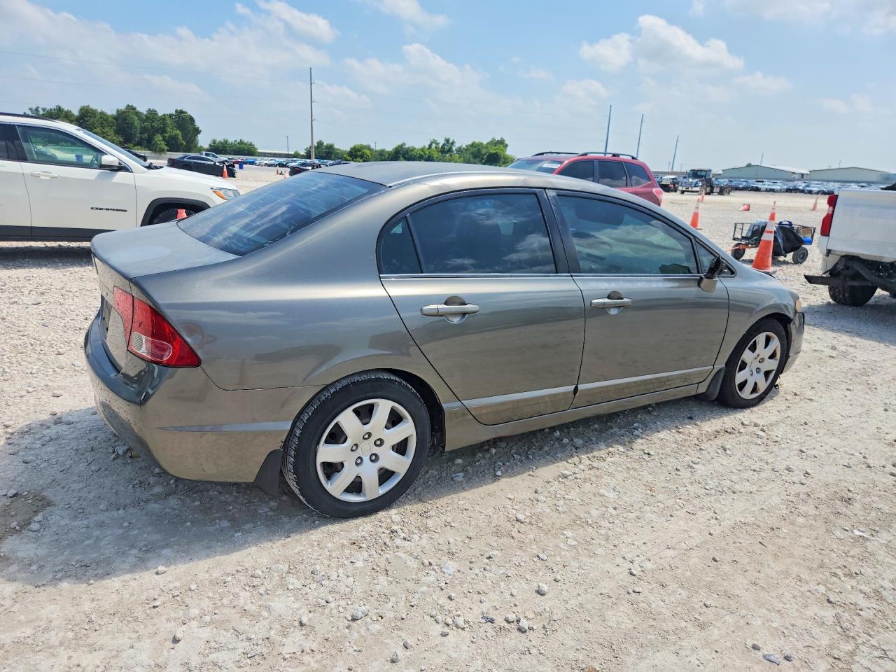 2007 Honda Civic Lx Gray vin: 2HGFA165X7H507074