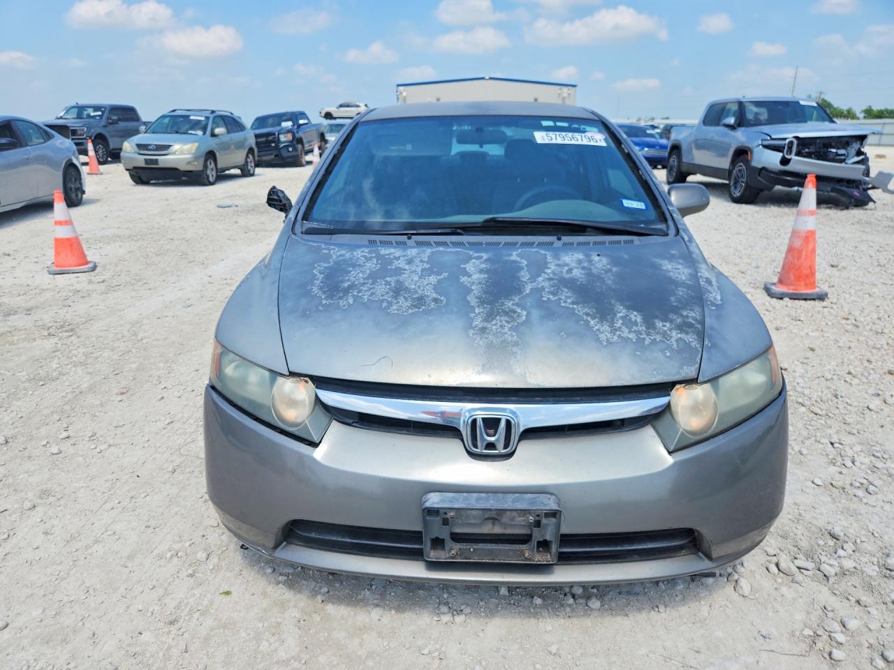 2007 Honda Civic Lx Gray vin: 2HGFA165X7H507074