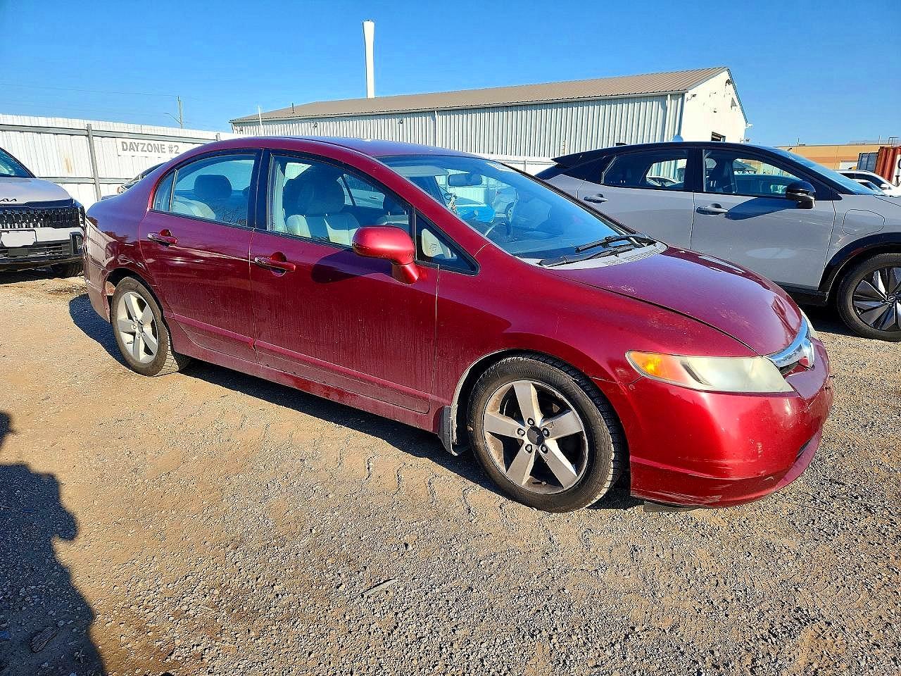 2008 Honda Civic Lx Burgundy vin: 2HGFA165X8H003562