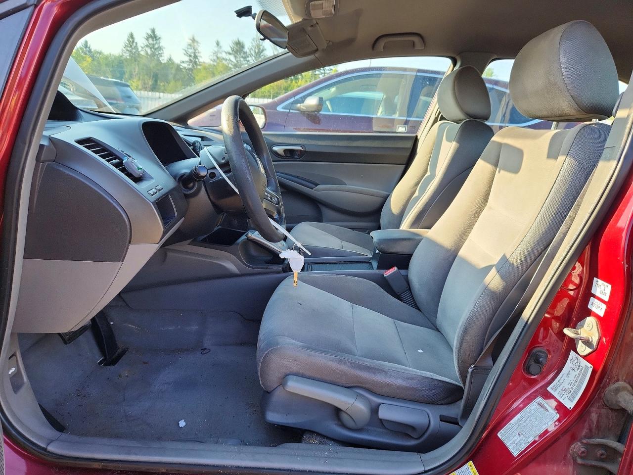 2008 Honda Civic Lx Burgundy vin: 2HGFA165X8H003562