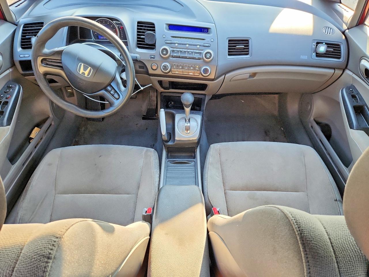 2008 Honda Civic Lx Burgundy vin: 2HGFA165X8H003562