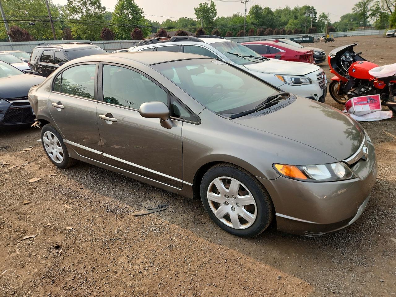 2008 Honda Civic Lx Gray vin: 2HGFA165X8H302047