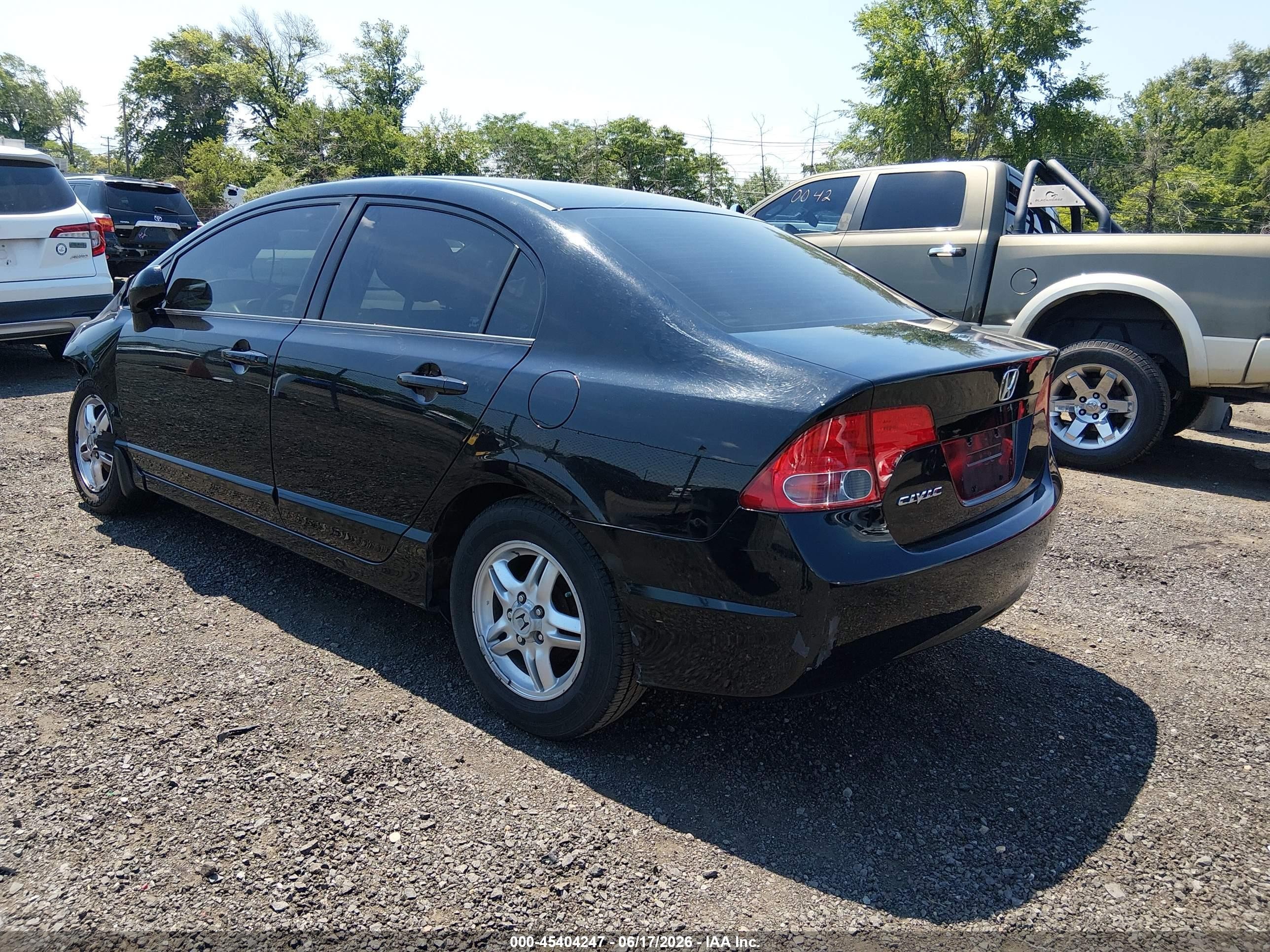 2008 Honda Civic Lx Black vin: 2HGFA165X8H314814