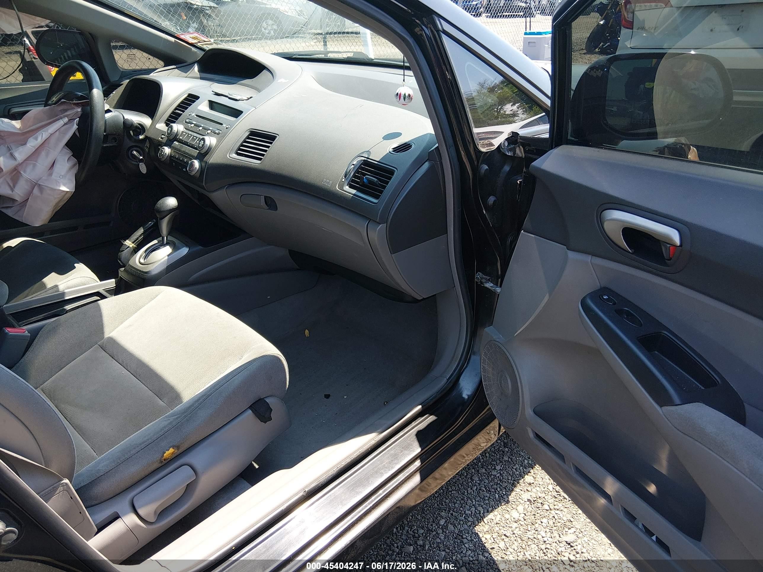 2008 Honda Civic Lx Black vin: 2HGFA165X8H314814