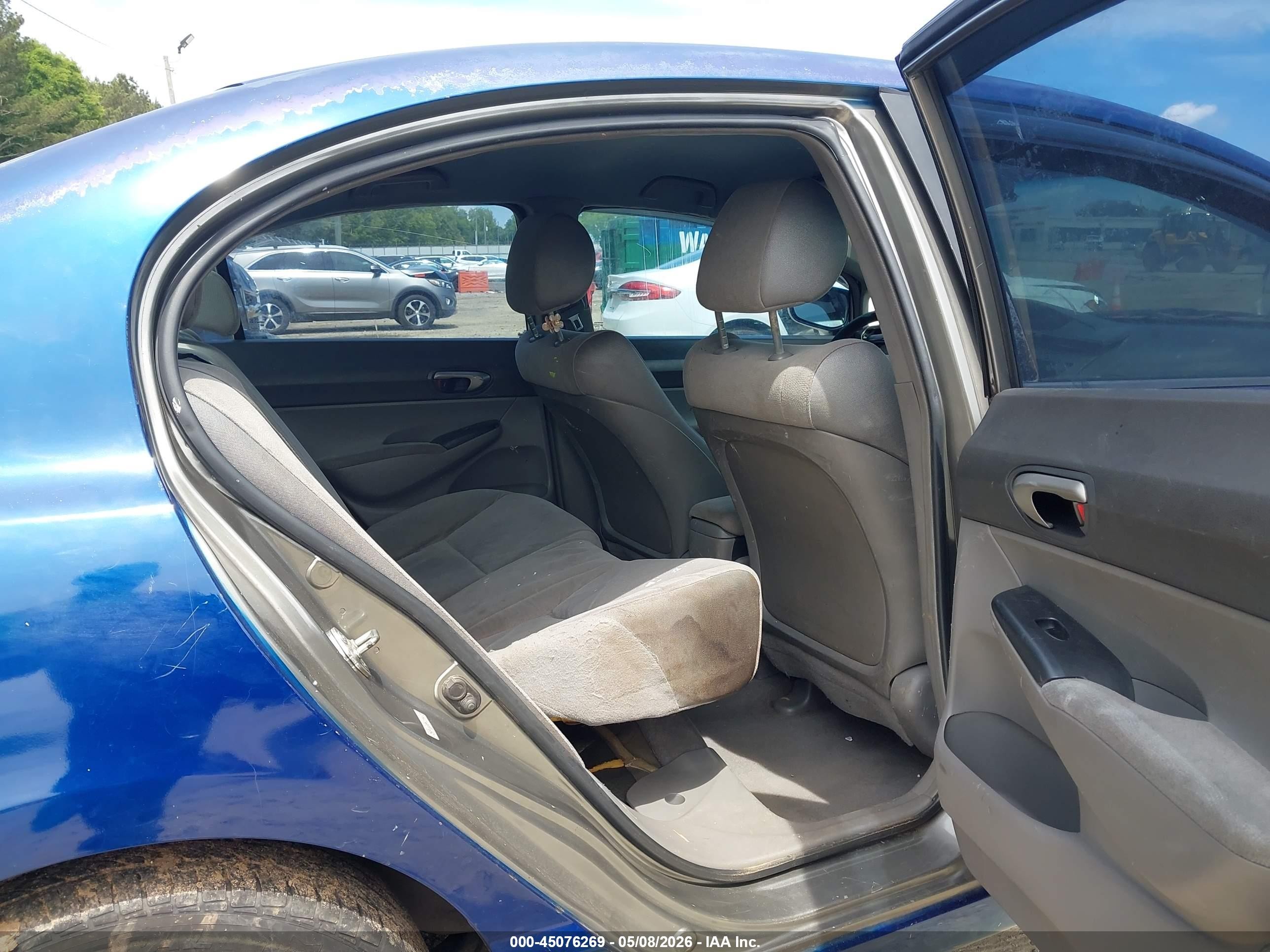 2008 Honda Civic Lx Blue vin: 2HGFA165X8H319866